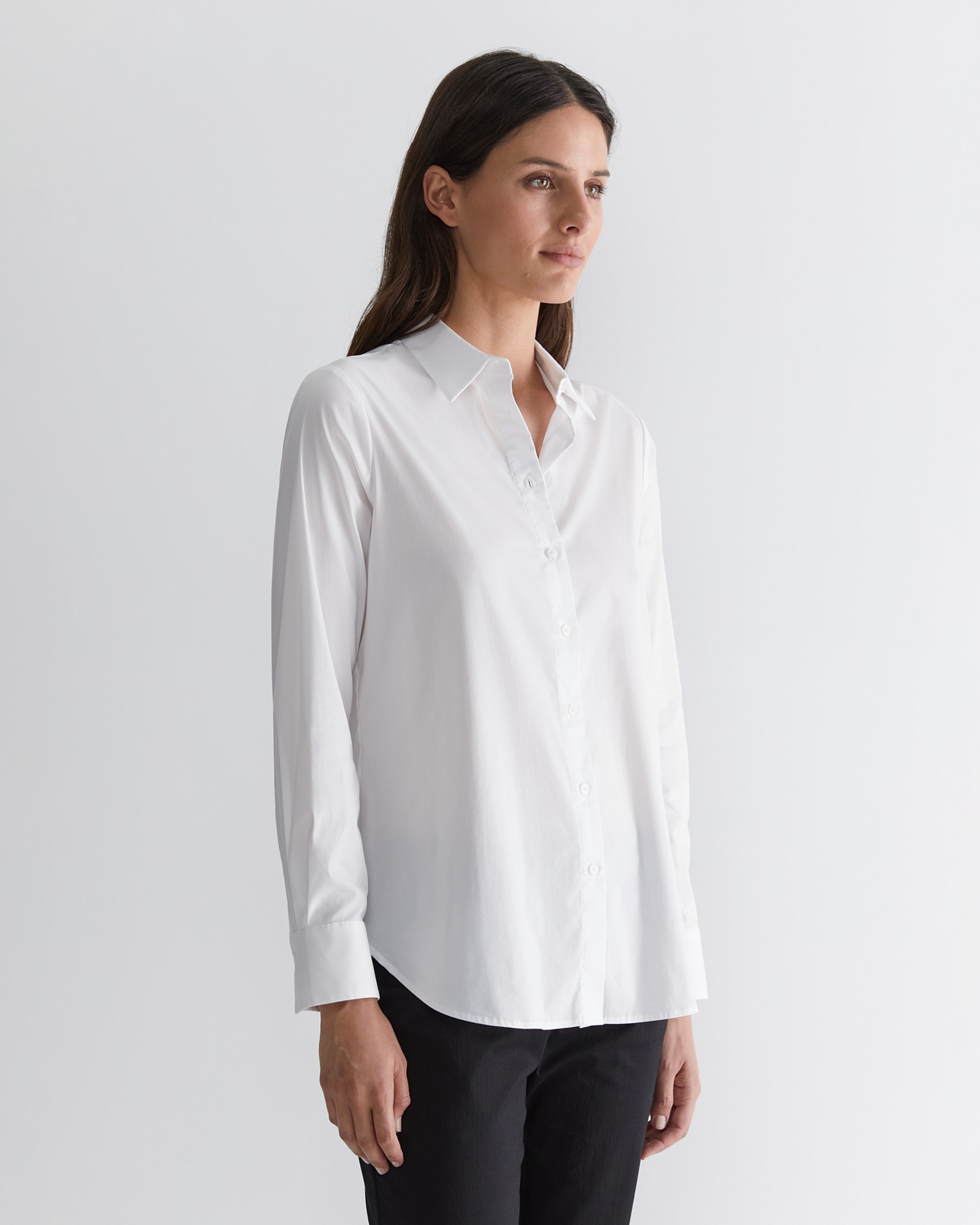 Georgina Relaxed Shirt in WHITE