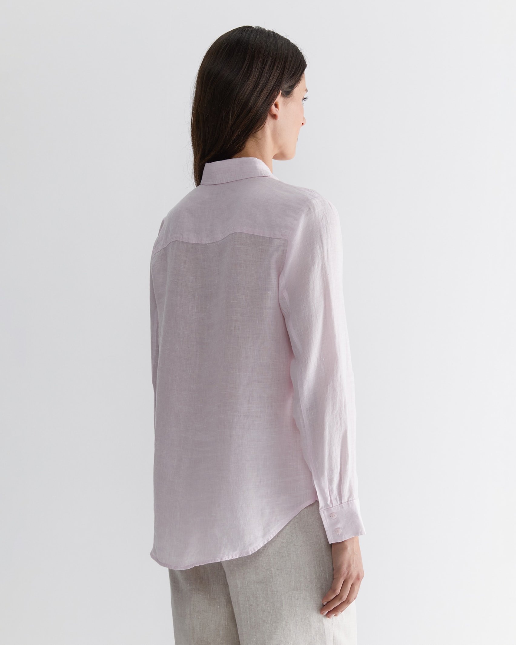 Dahlia Linen Shirt in PINK