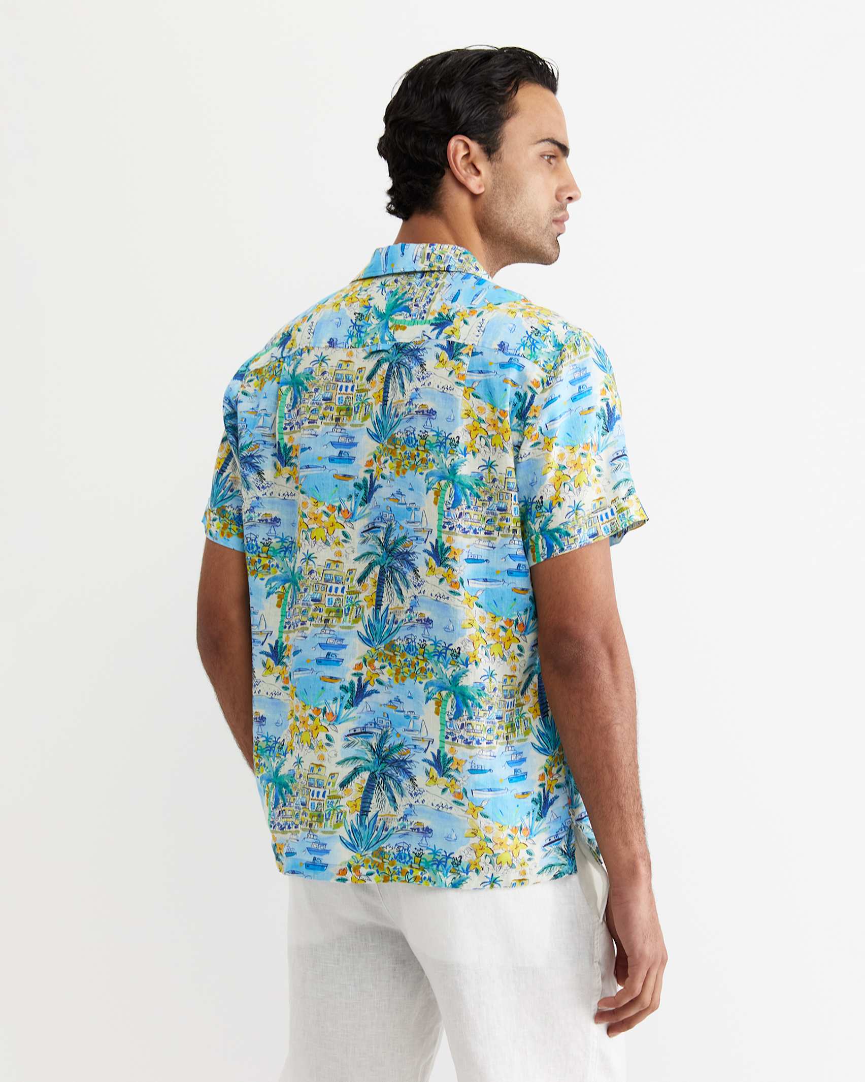 Vic Short Sleeve Liberty Cuban Shirt in Multi Sportscraft