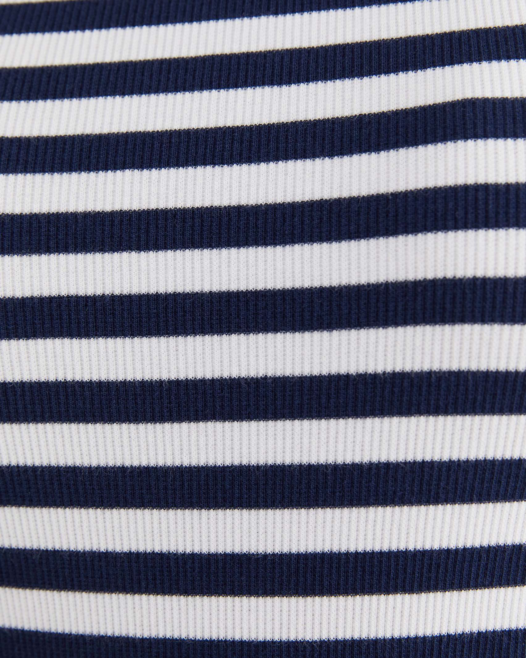 Julia Stripe Rib Tank in WHITE/NAVY