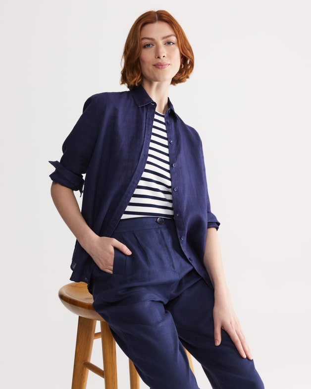 Buy linen sale shirts online