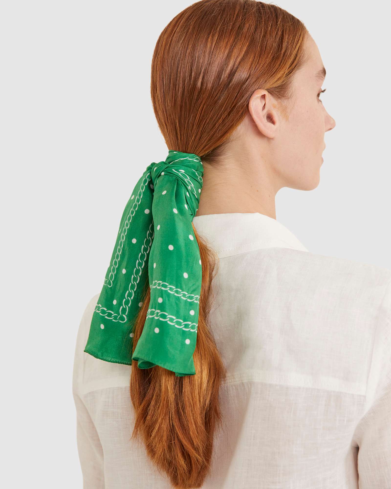 Spot Silk Scarf