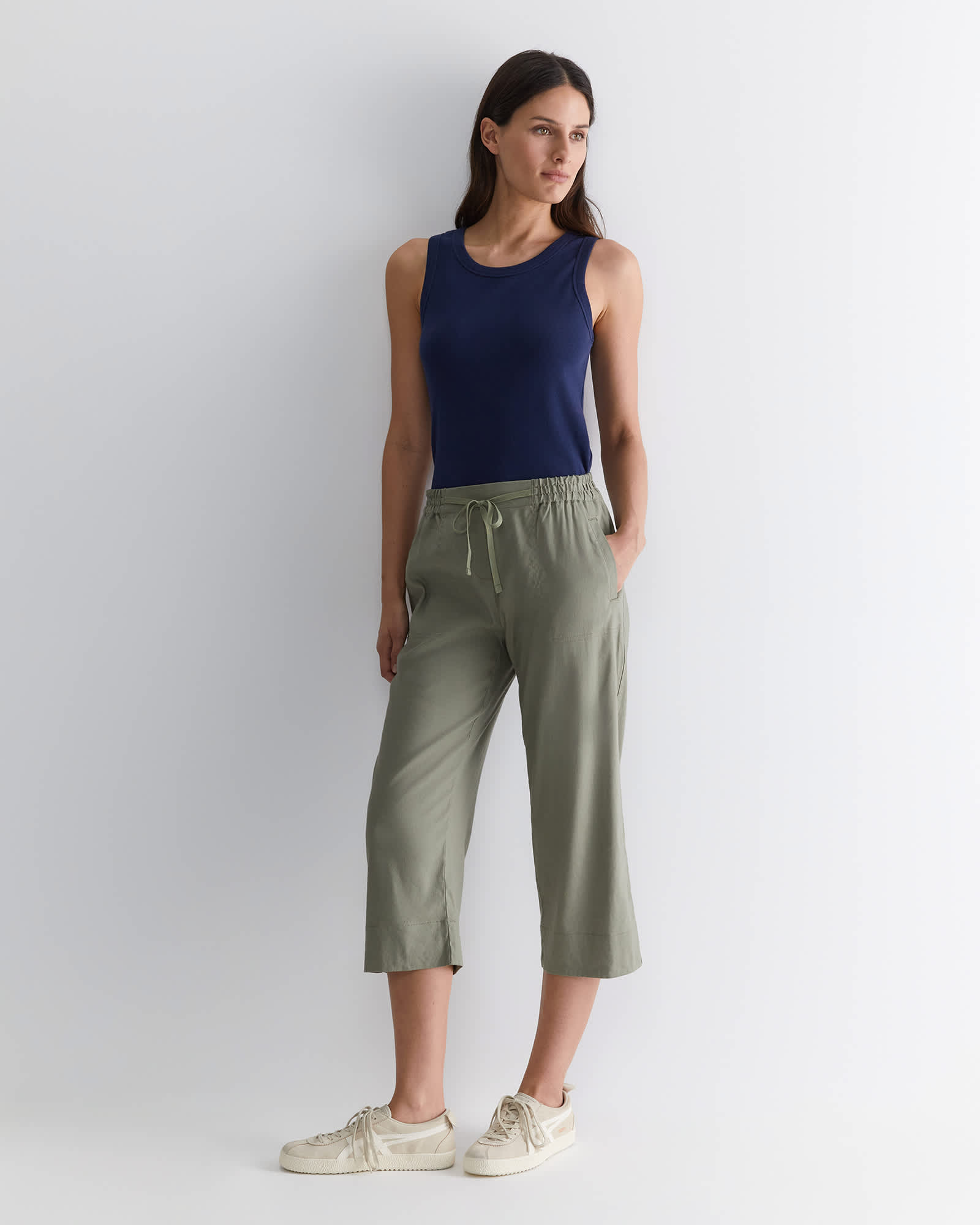 Rosa Crop Linen Pant