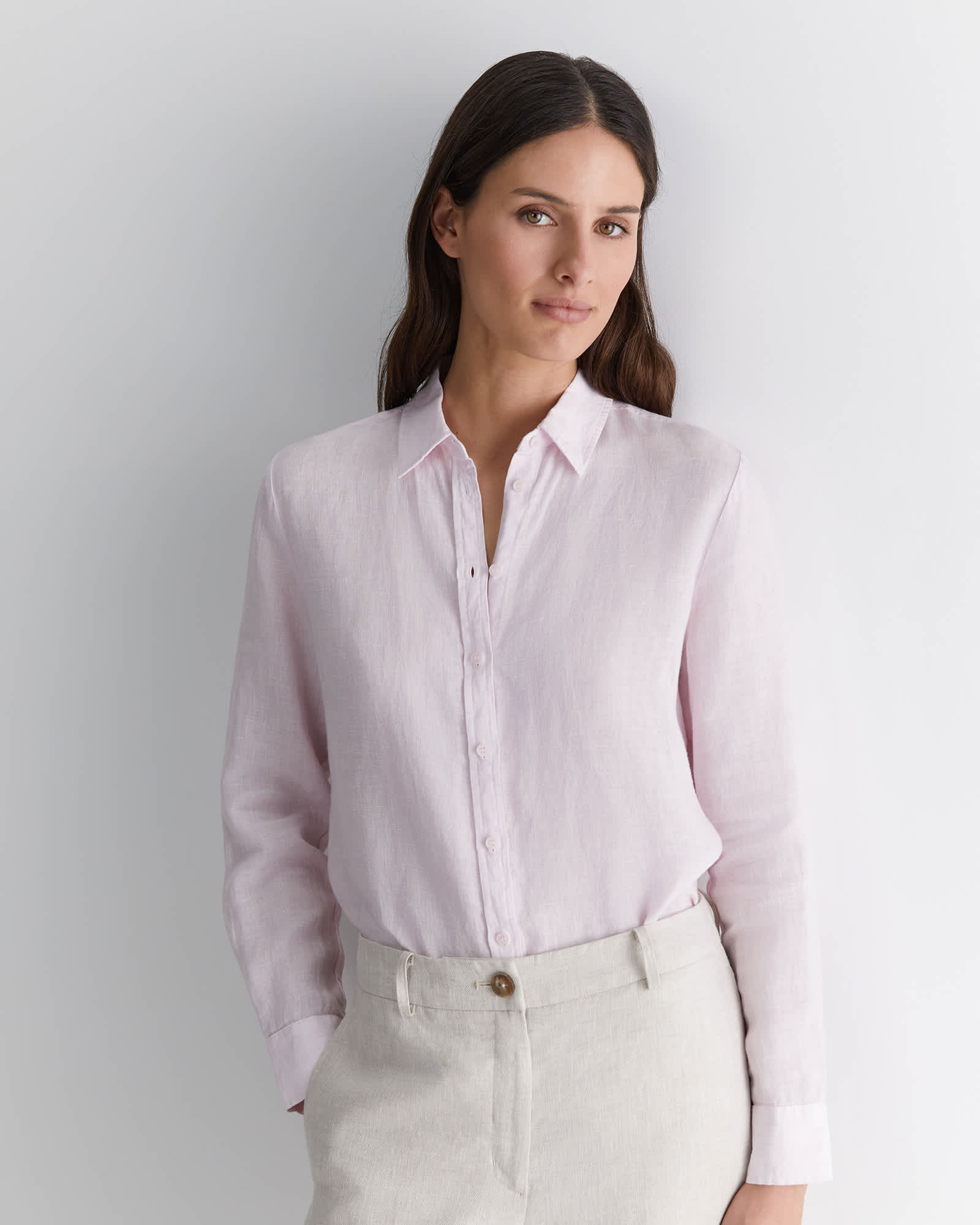 Dahlia Long Sleeve Linen Shirt