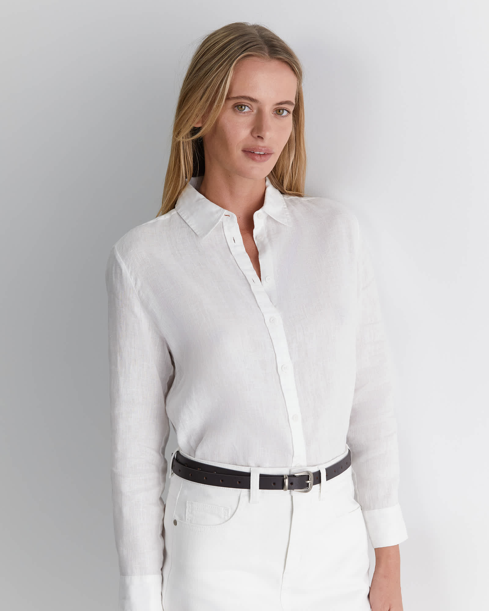 Dahlia Long Sleeve Linen Shirt