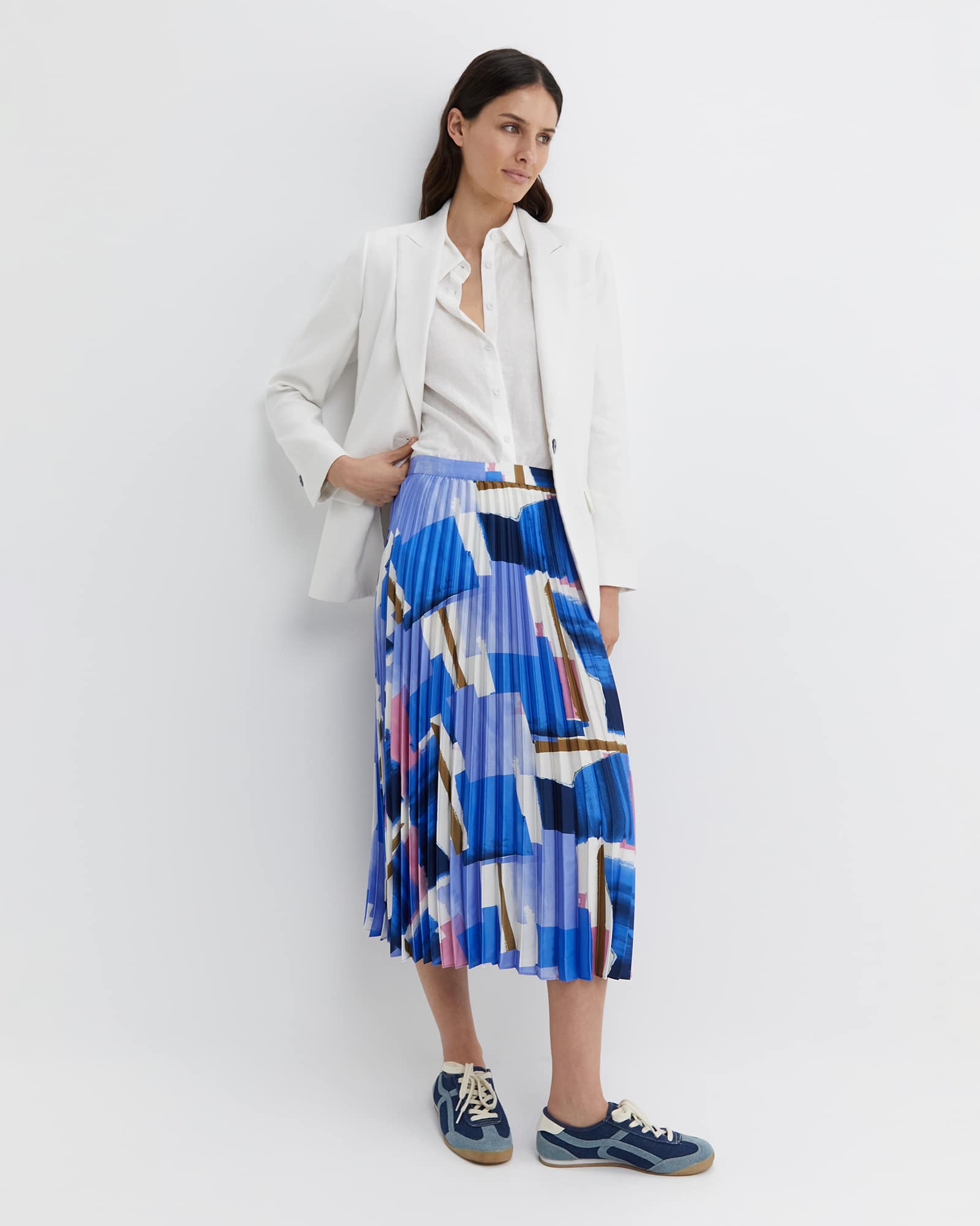 Martine Pleat Skirt