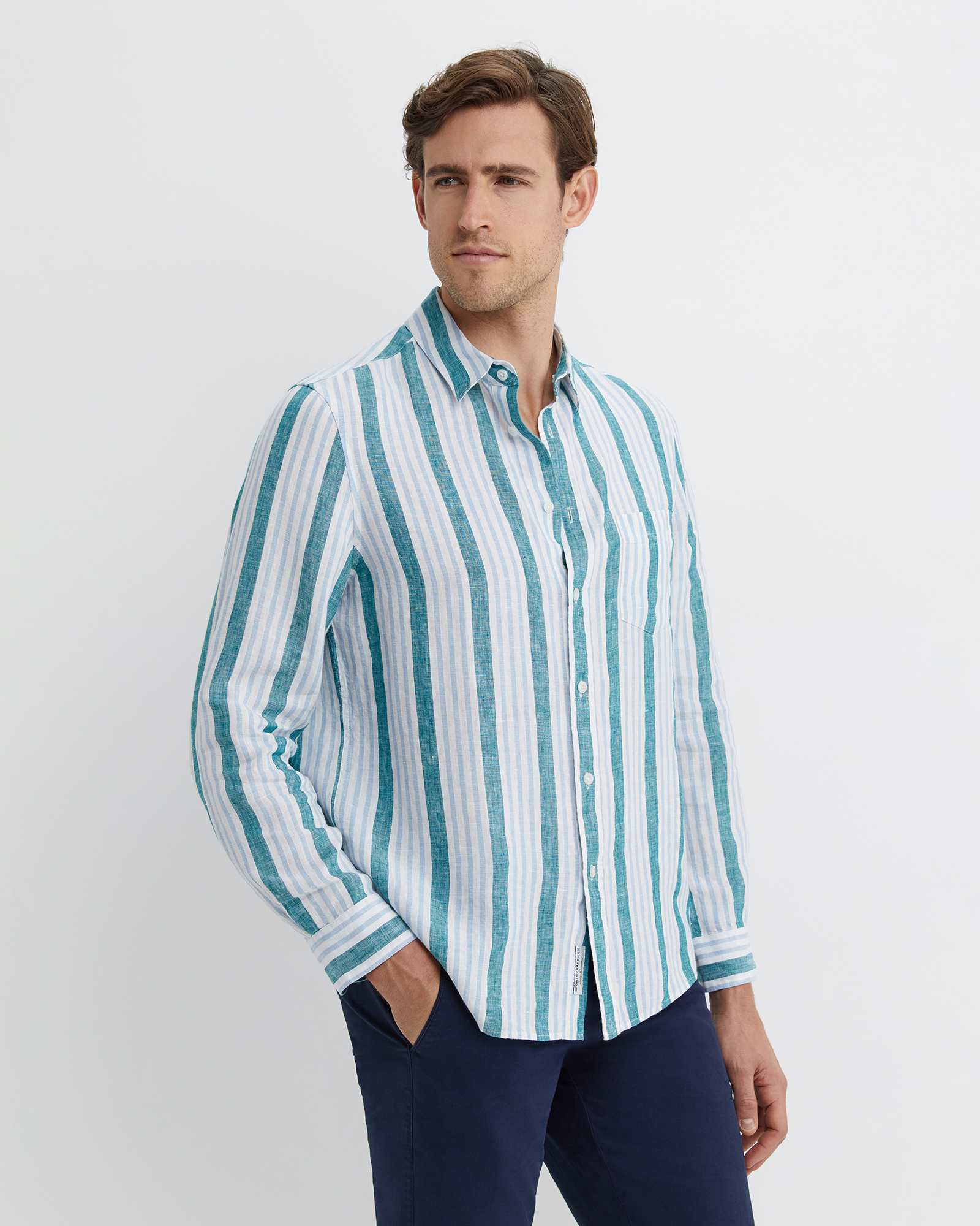 Pointon Long Sleeve Stripe Shirt