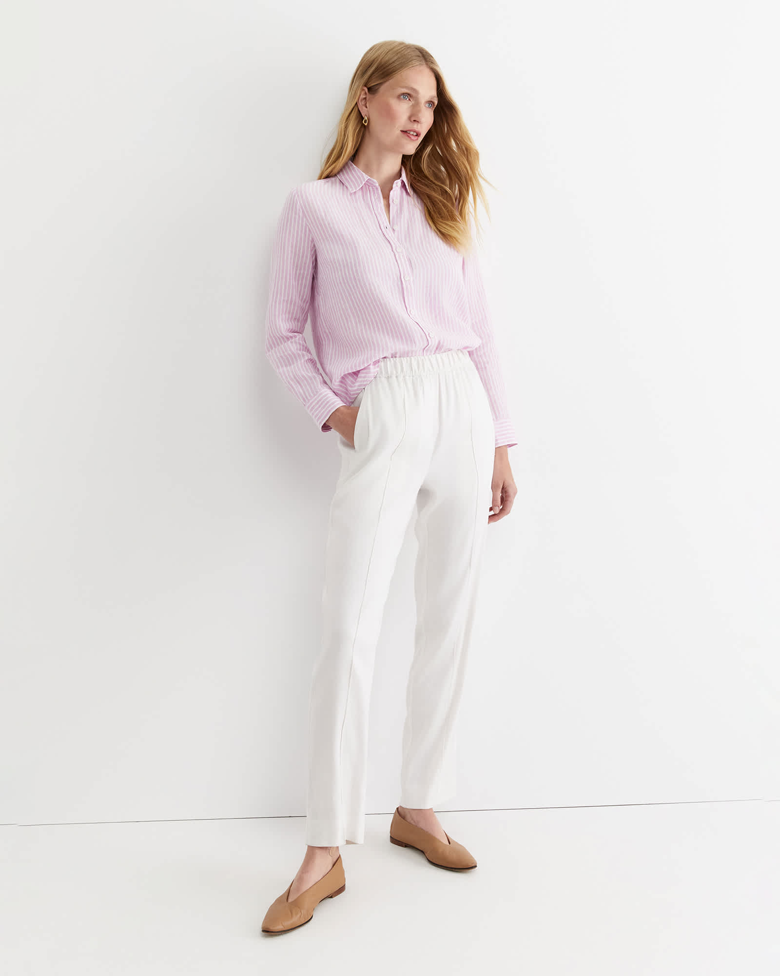 Dahlia Stripe Linen Shirt