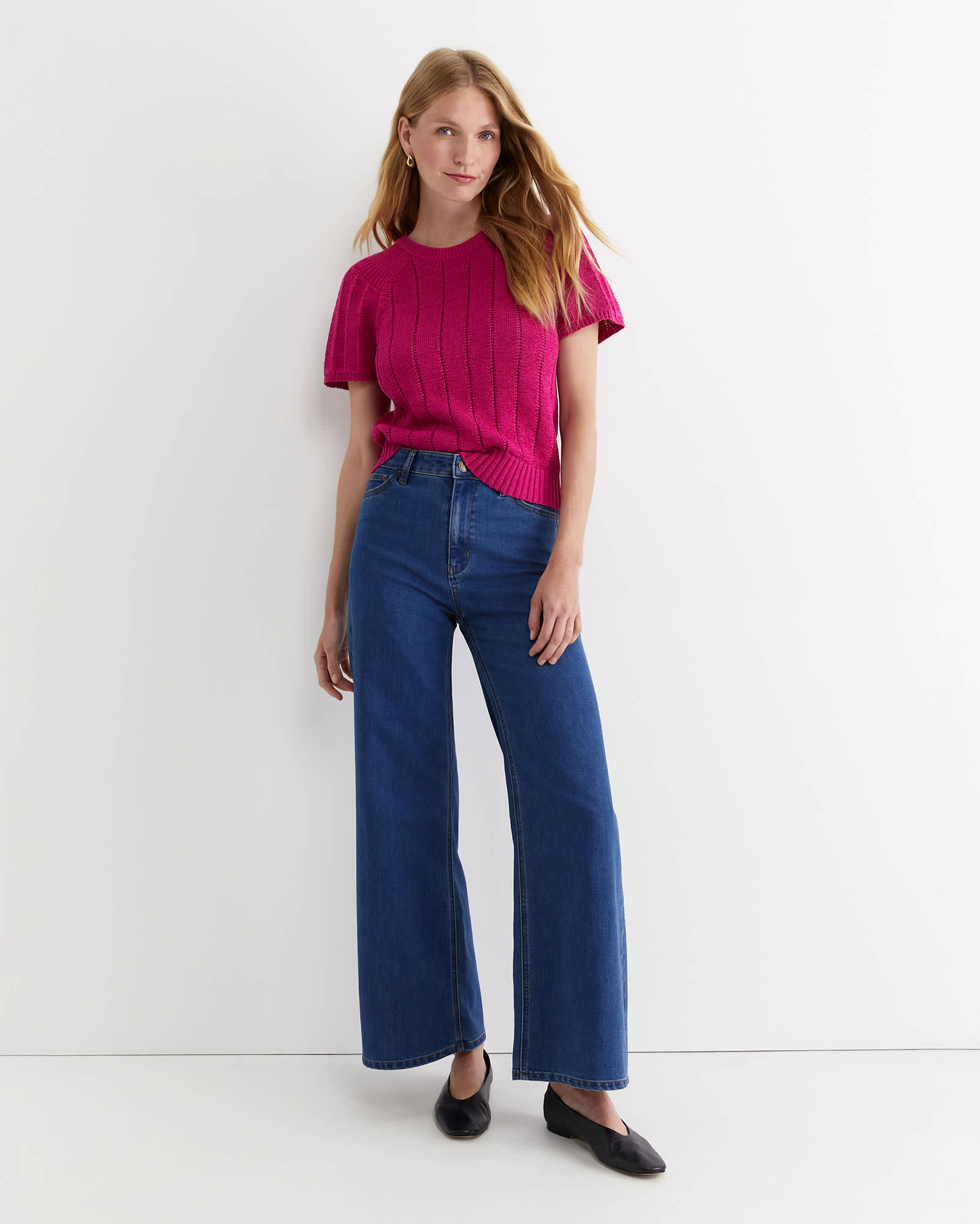 Josie Tape Yarn Flutter Top