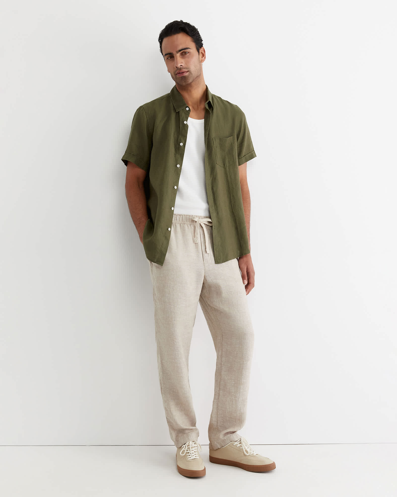 Caffery Yarn Dyed Linen Pant