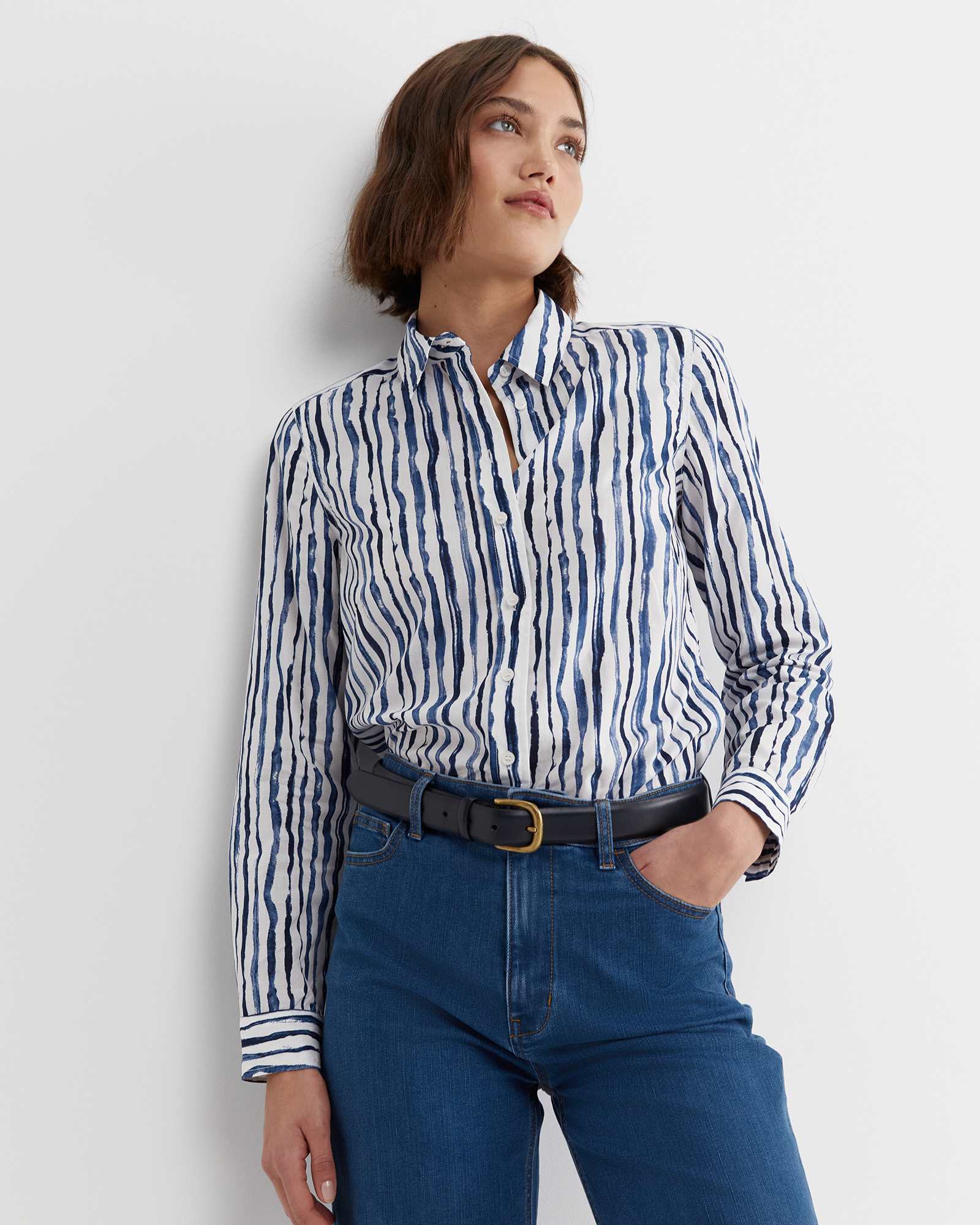 Tina Stripe Lily Voile Shirt
