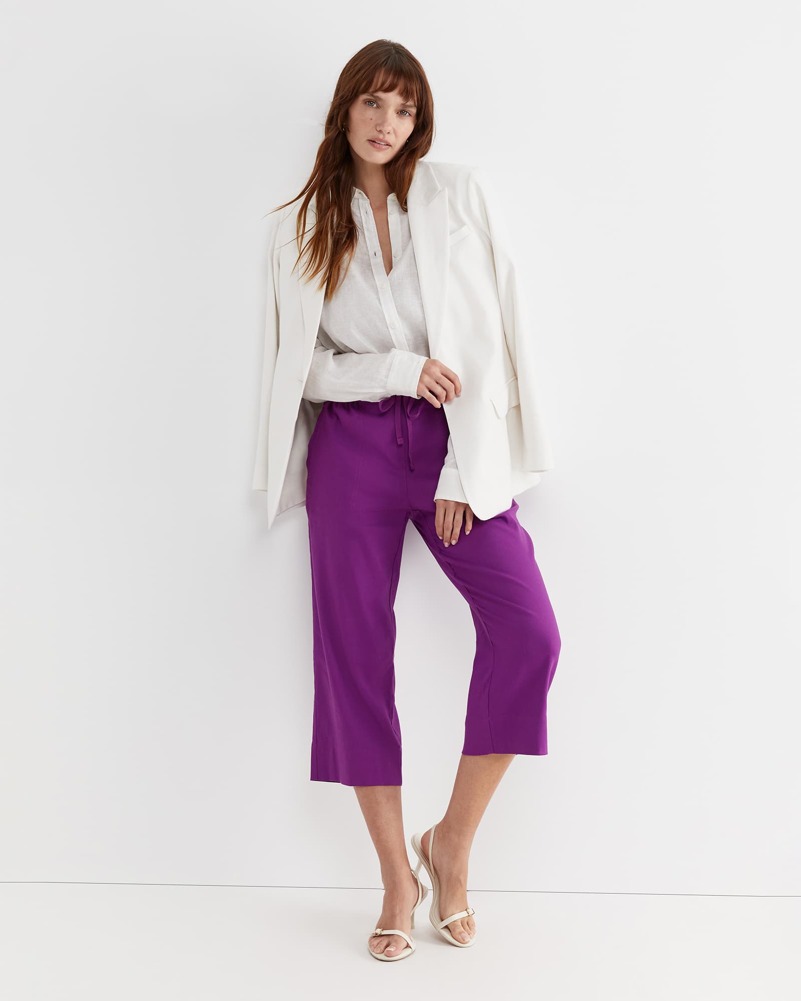 Rosa Crop Linen Pant