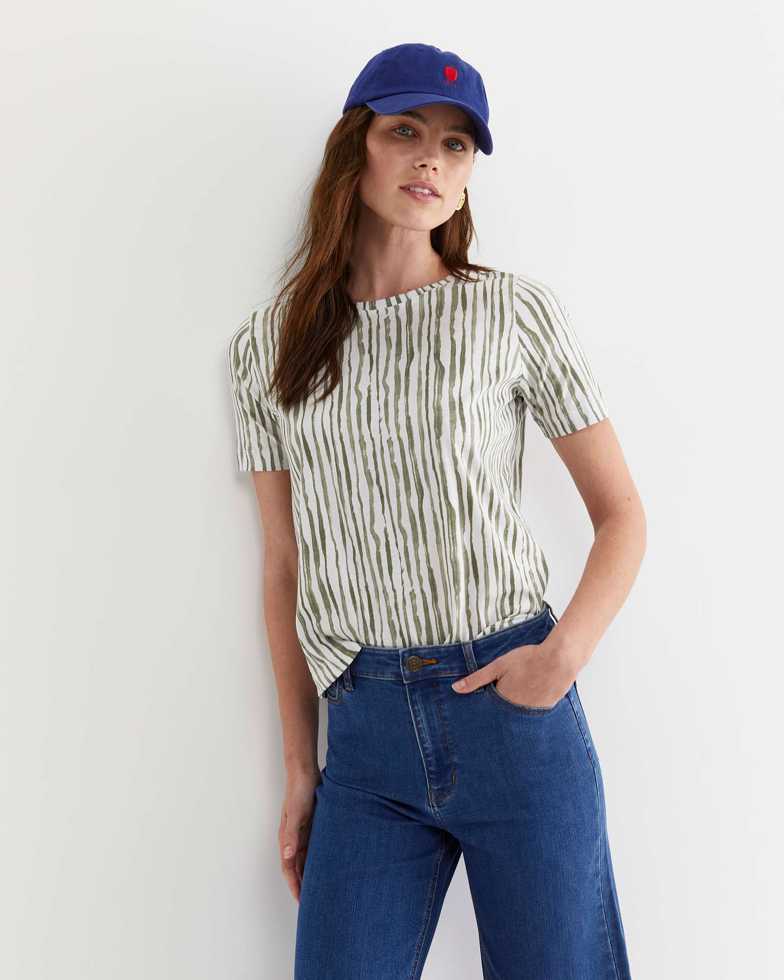 Tina Stripe Mercerised Tee