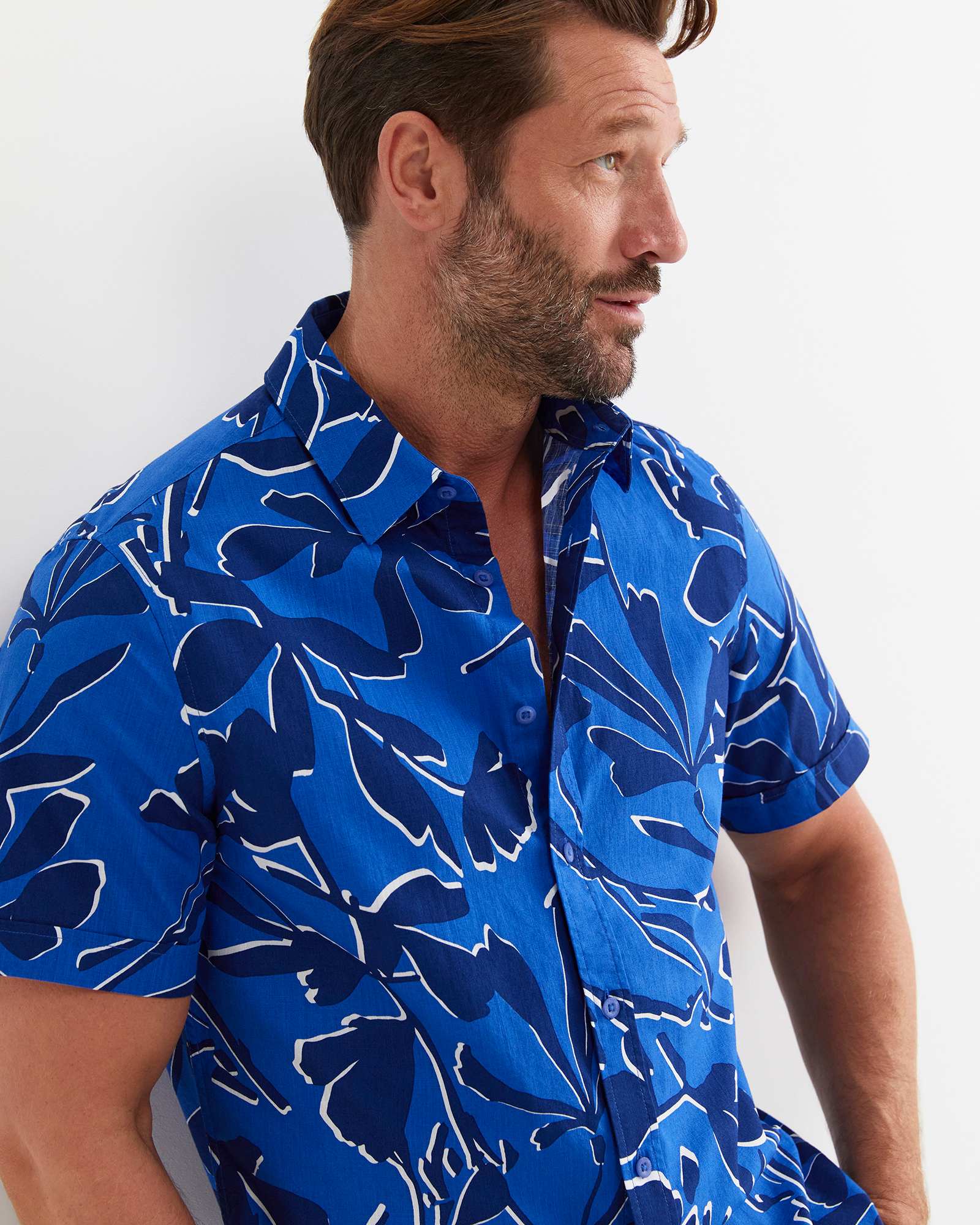 Marks Short Sleeve Cotton Shirt