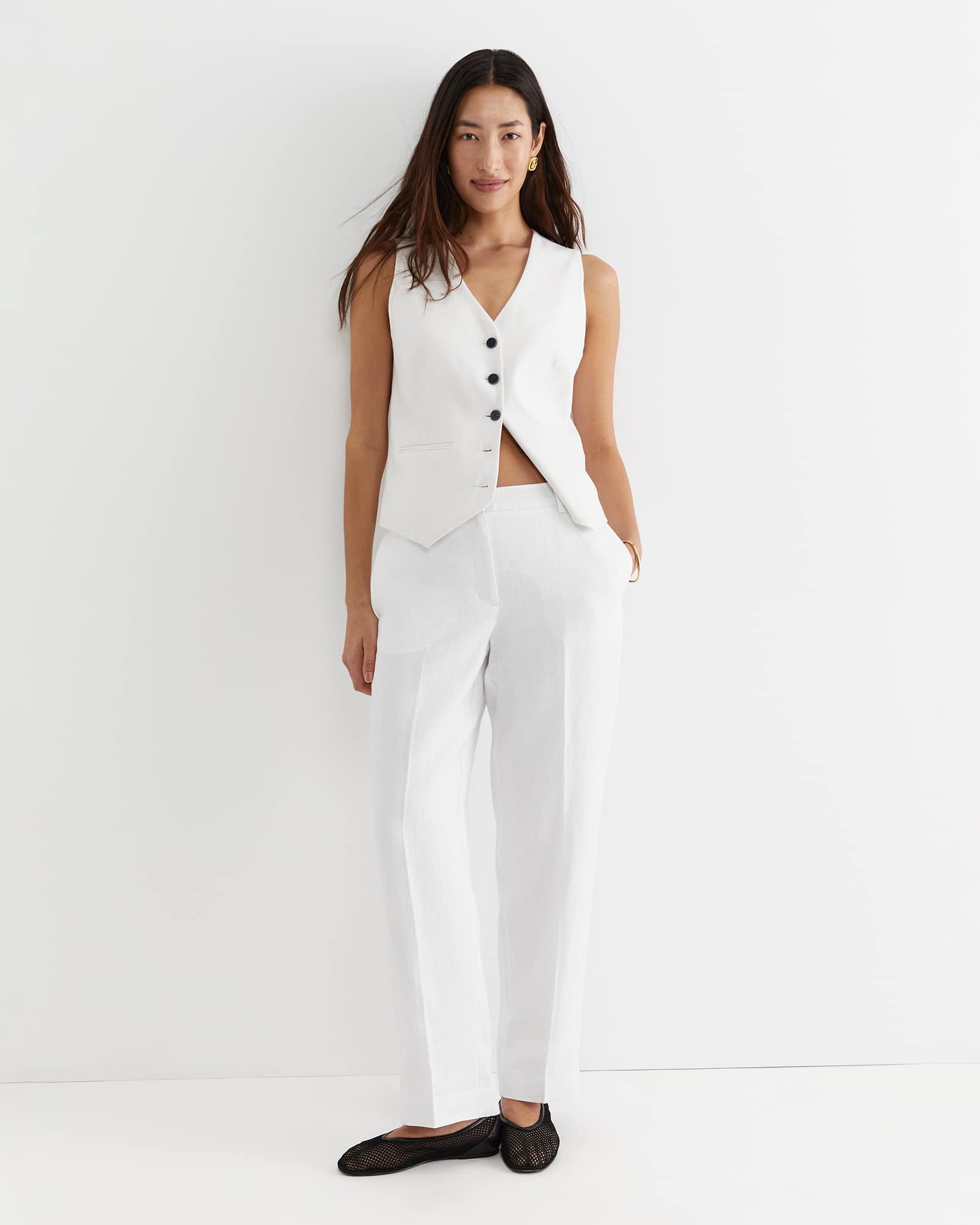 Freya Straight Linen Pant