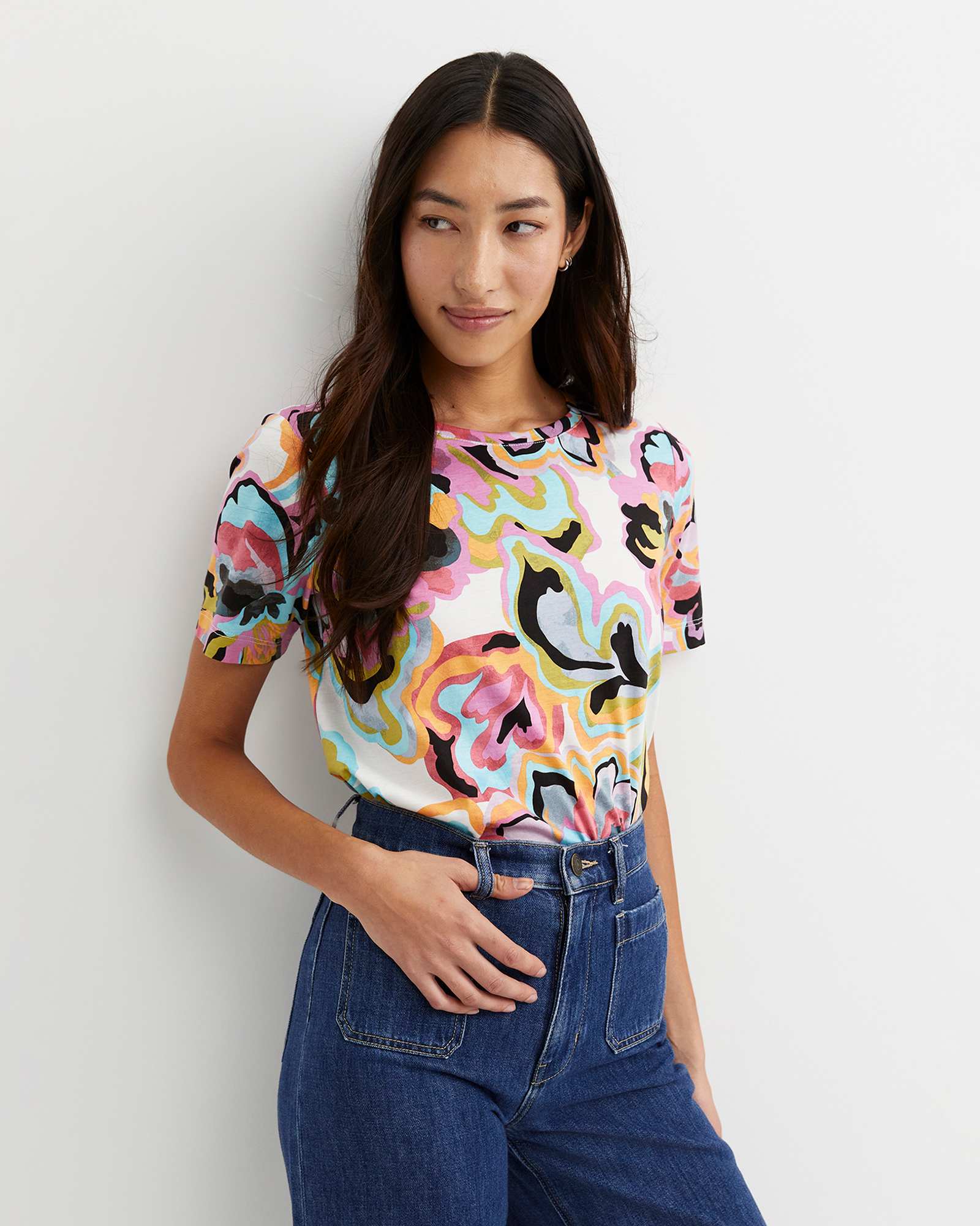 Fiola Short Sleeve Mercerised Tee