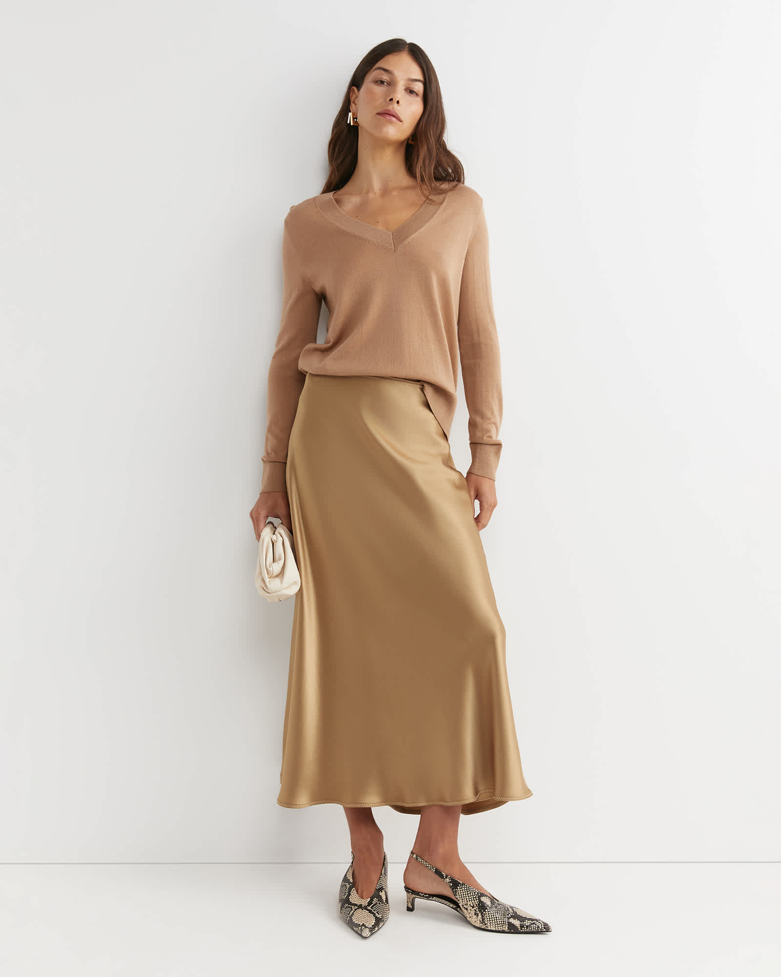 Charlotte Bias Slip Skirt