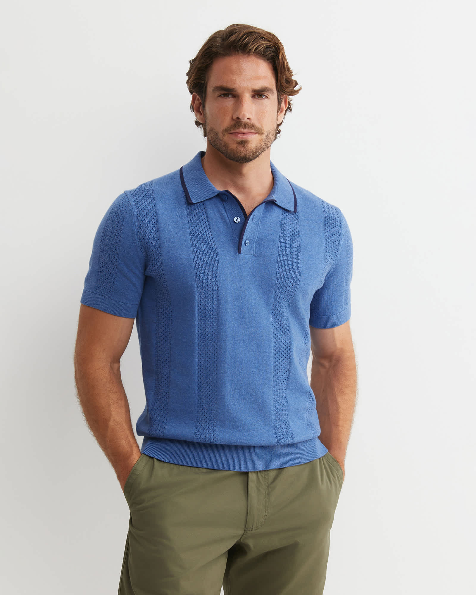 Luka Short Sleeve Knit Polo