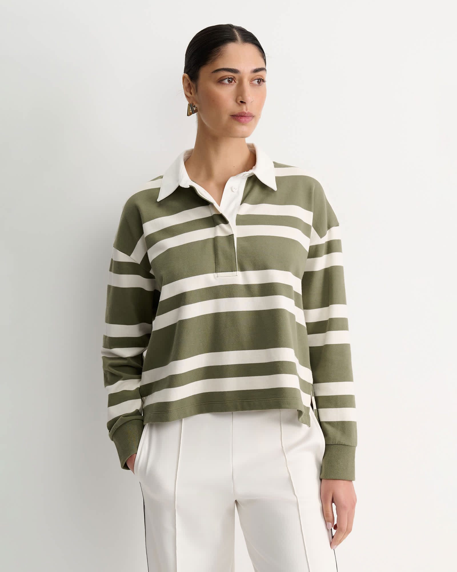 Jane Cropped Rugby Shirt