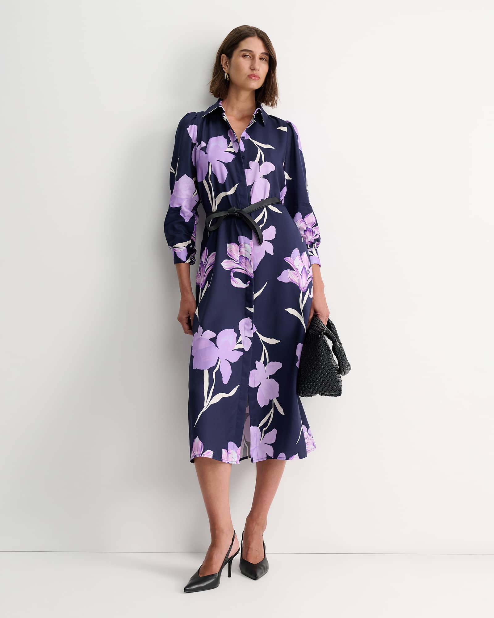 Iris Shirt Midi Dress