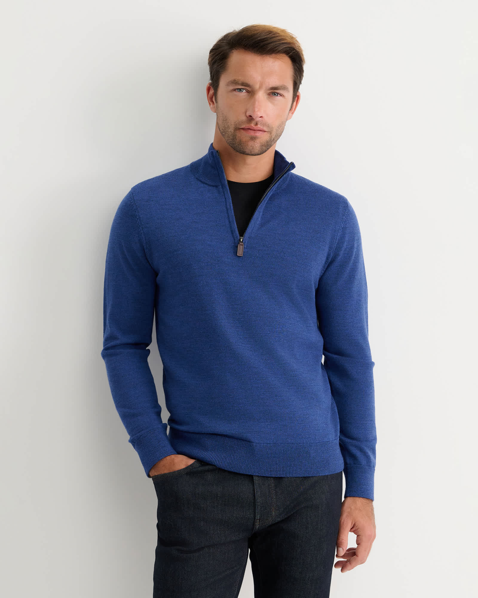 Henry Merino Quarter Zip Knit