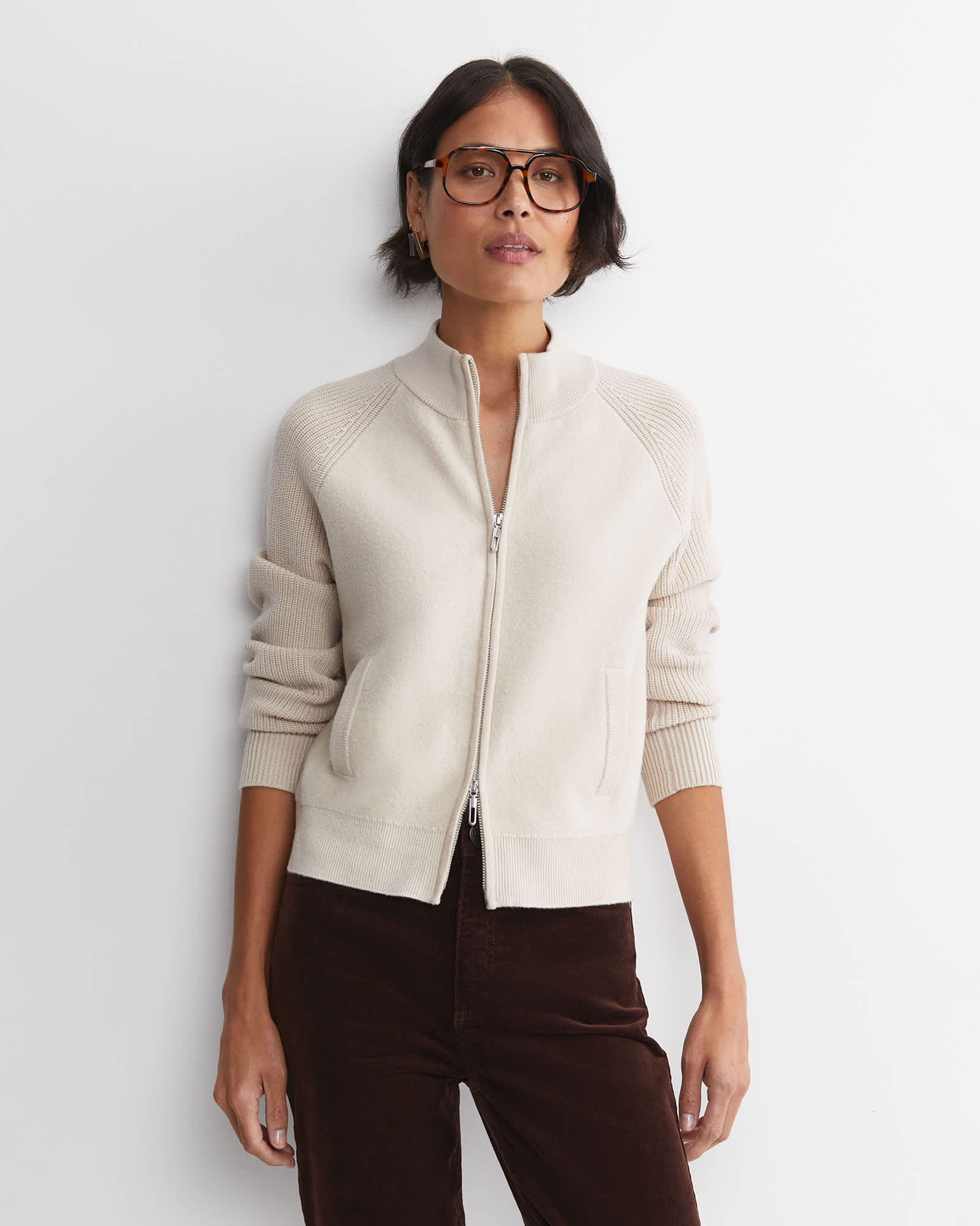 Juliette Boiled Wool Bomber