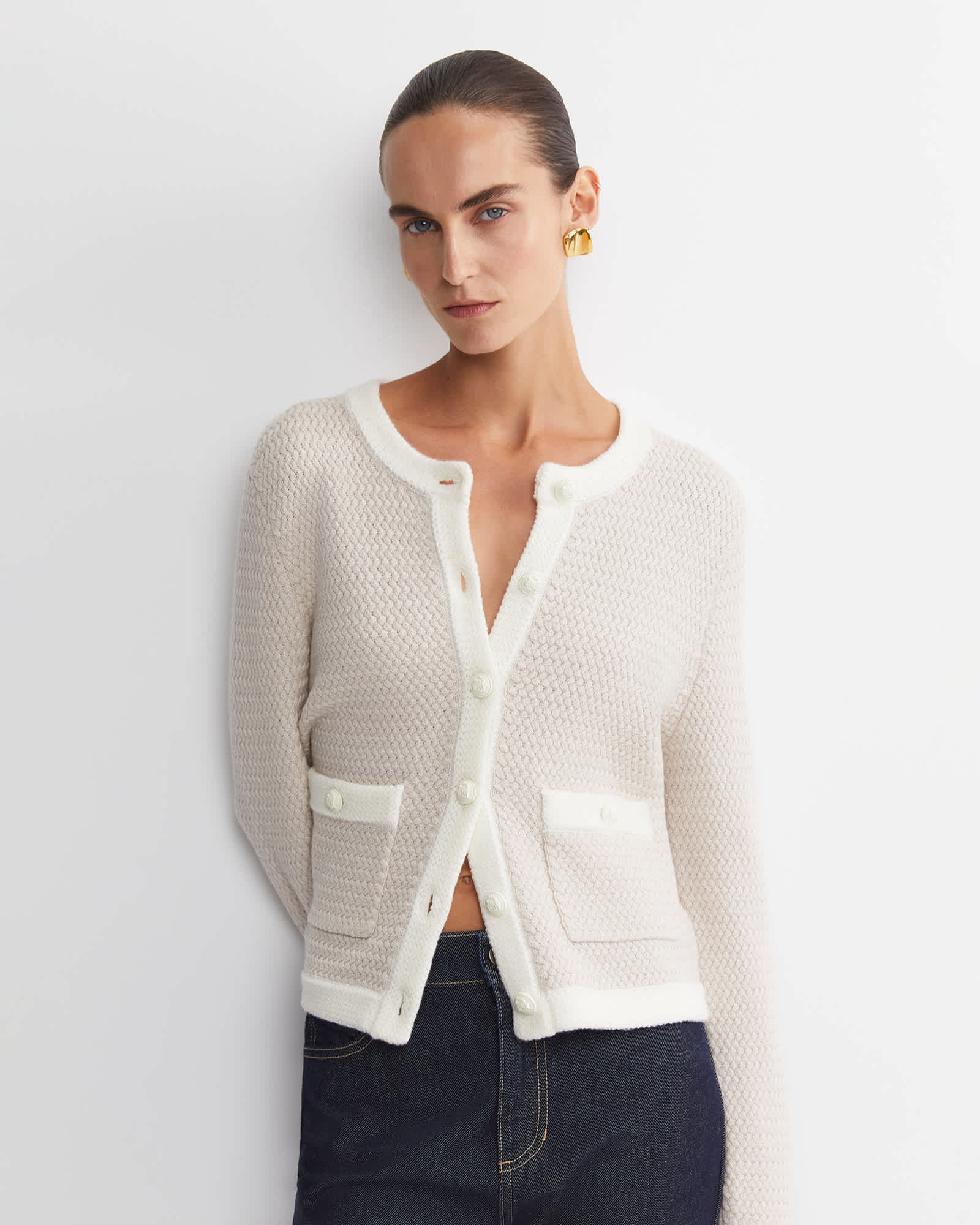 Joyce Merino Wool Cardigan