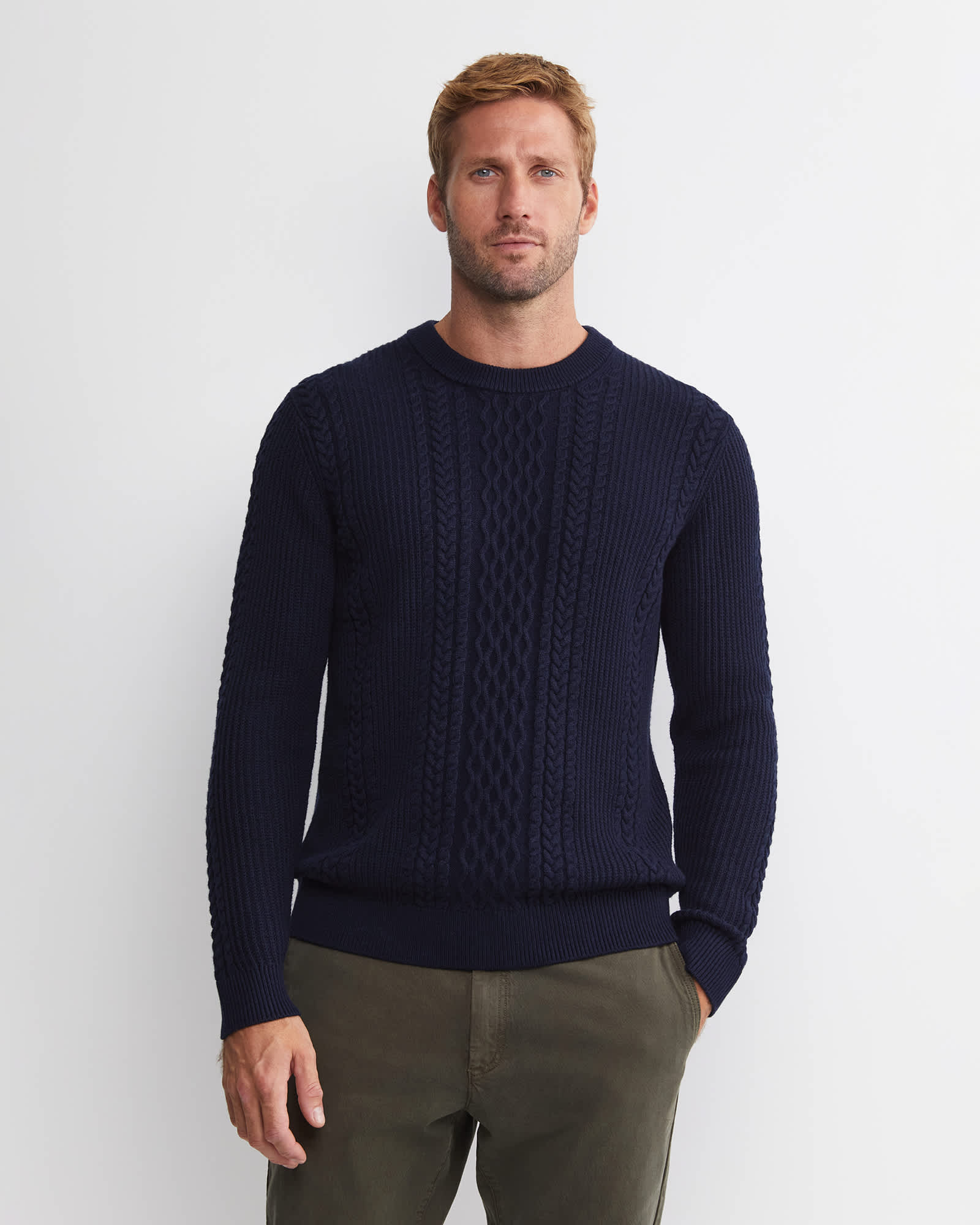 Joshua Cable Crew Knit