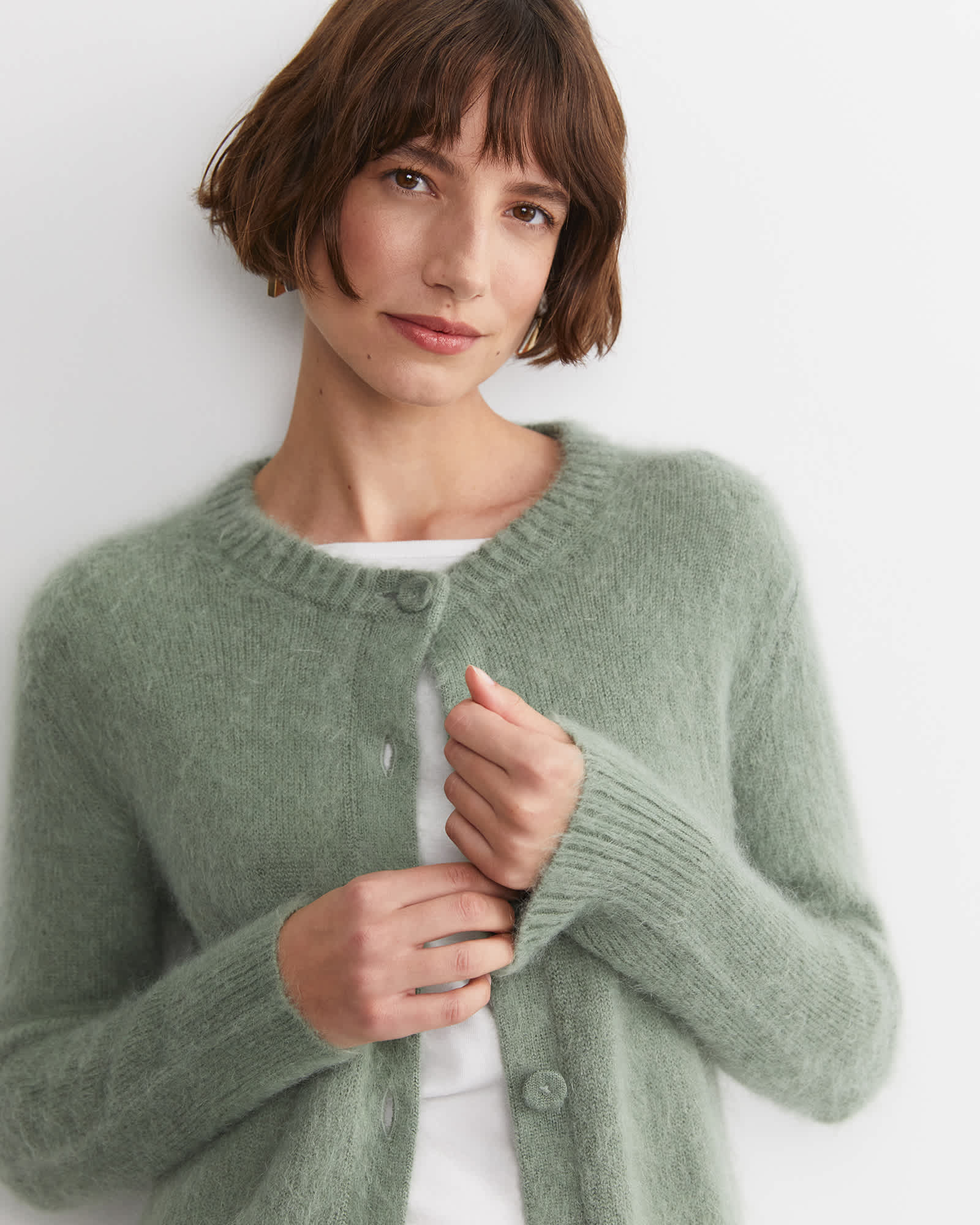 Tatiana Mohair Long Cardigan