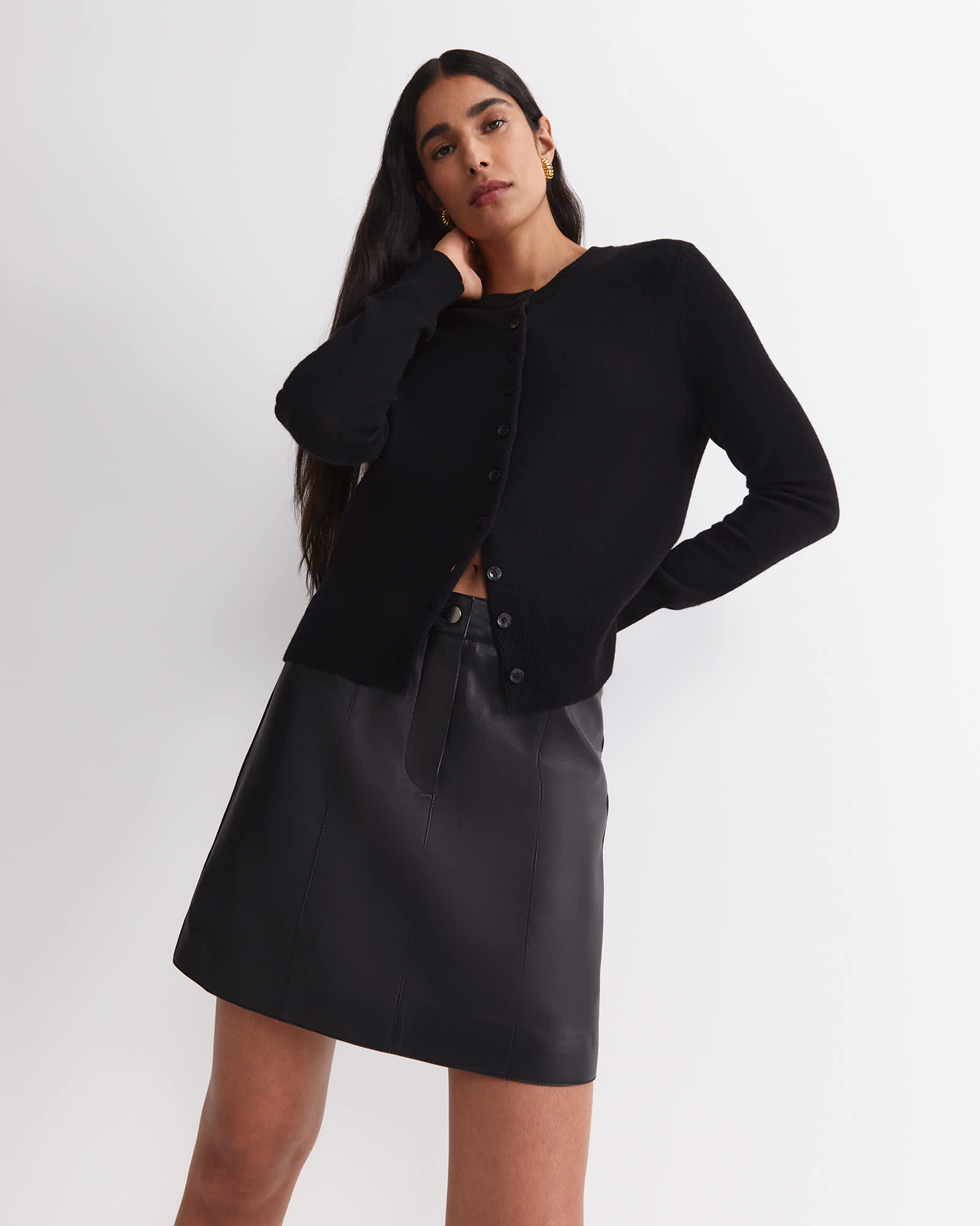 Gemma Leather Mini Skirt