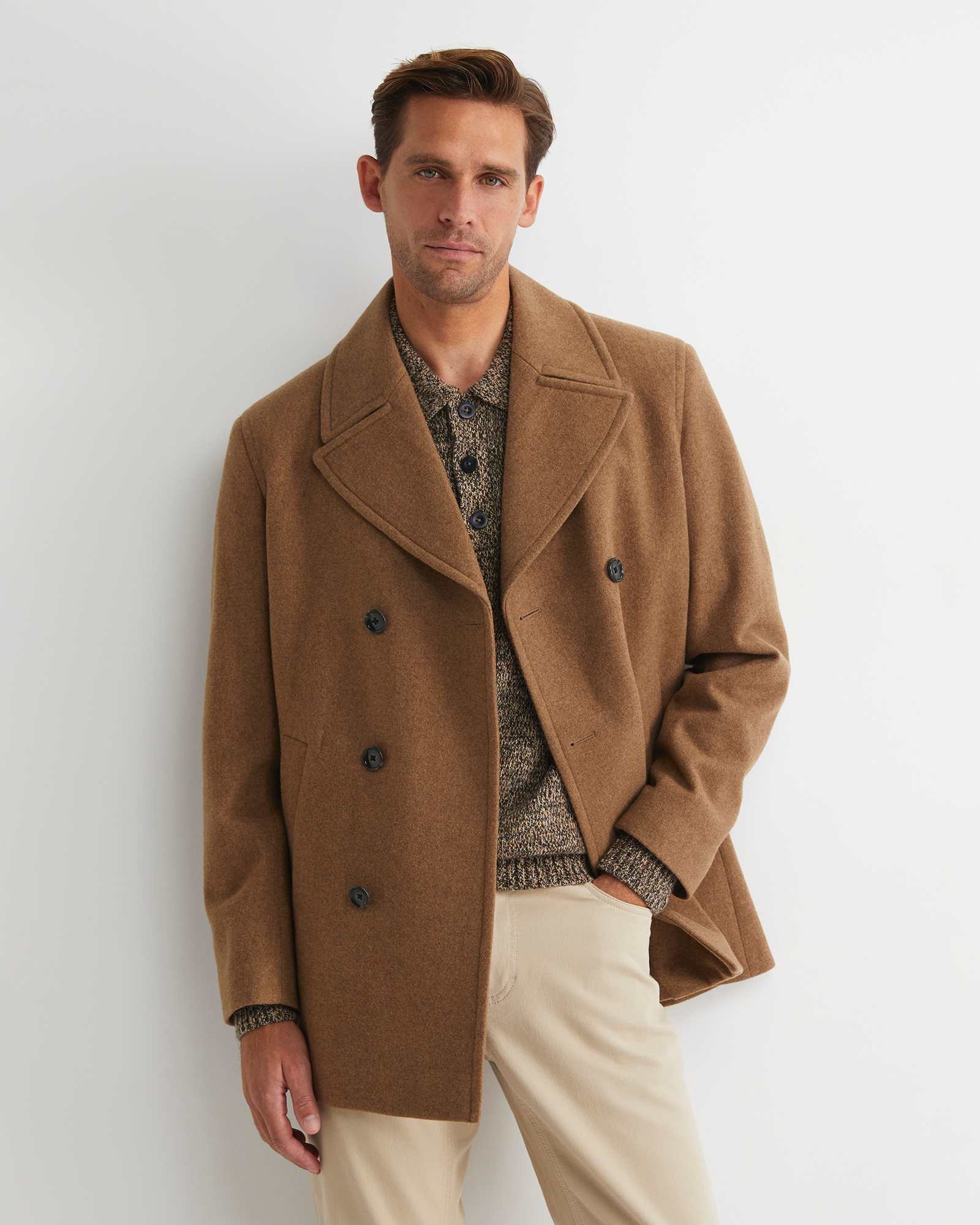 Phillip Wool Blend Peacoat