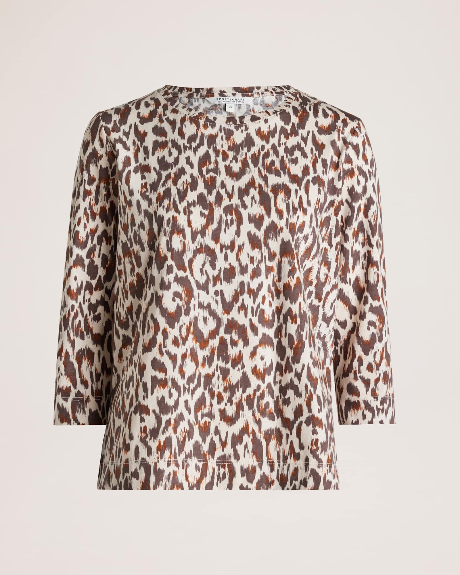 Lottie Animal 3/4 Mercerised Tee