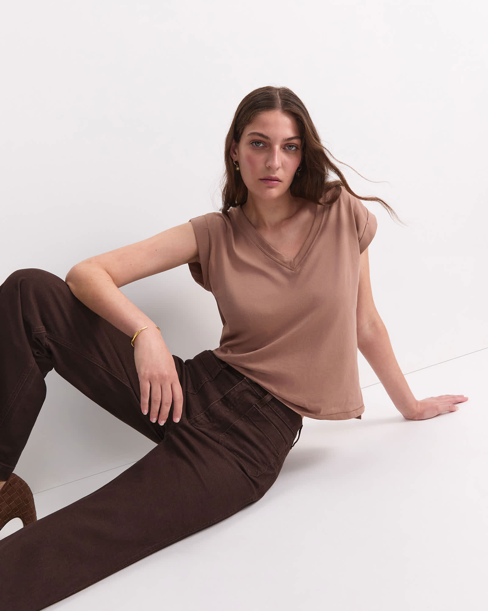 Blair Cotton V-Neck Tee