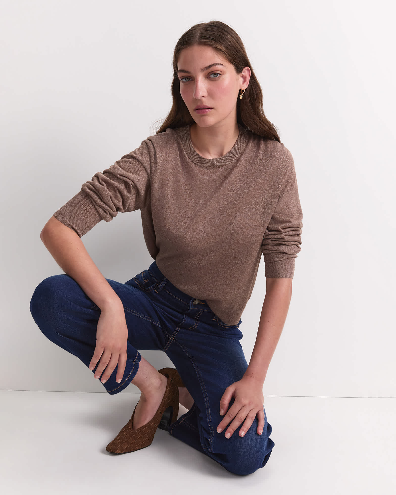 Sparkling Long Sleeve Relaxed Knit