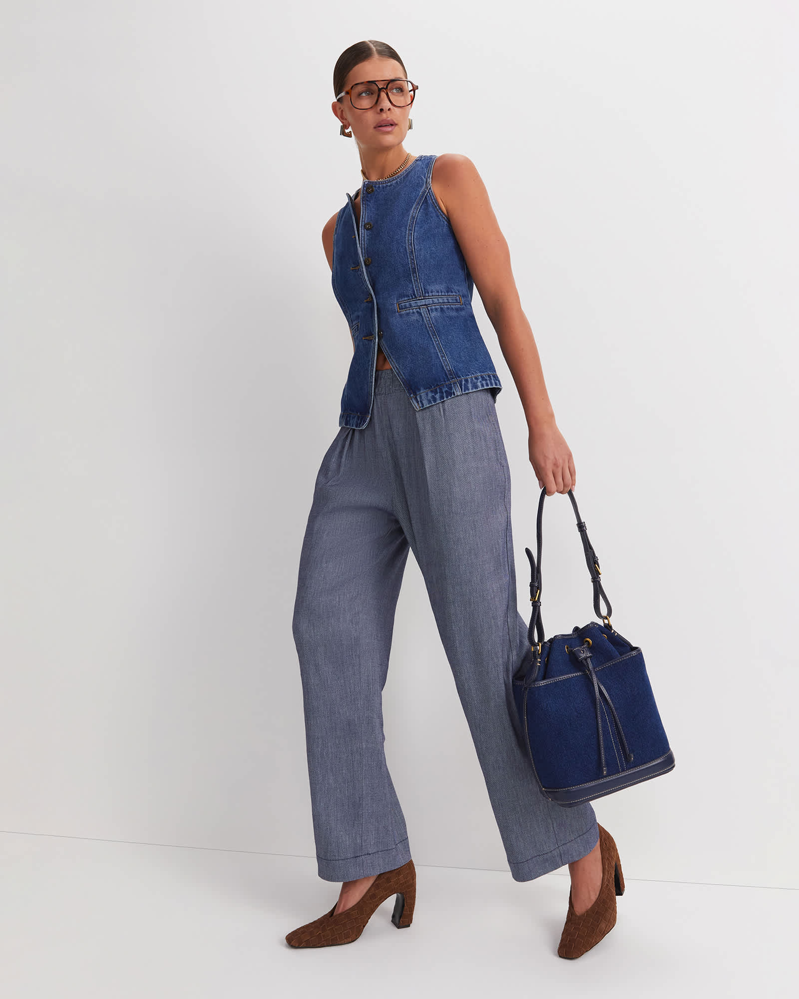 Rosa Wide Leg Linen Pant