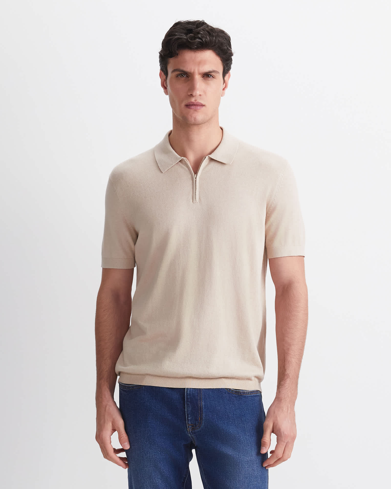 Ojas Zip Knit Polo