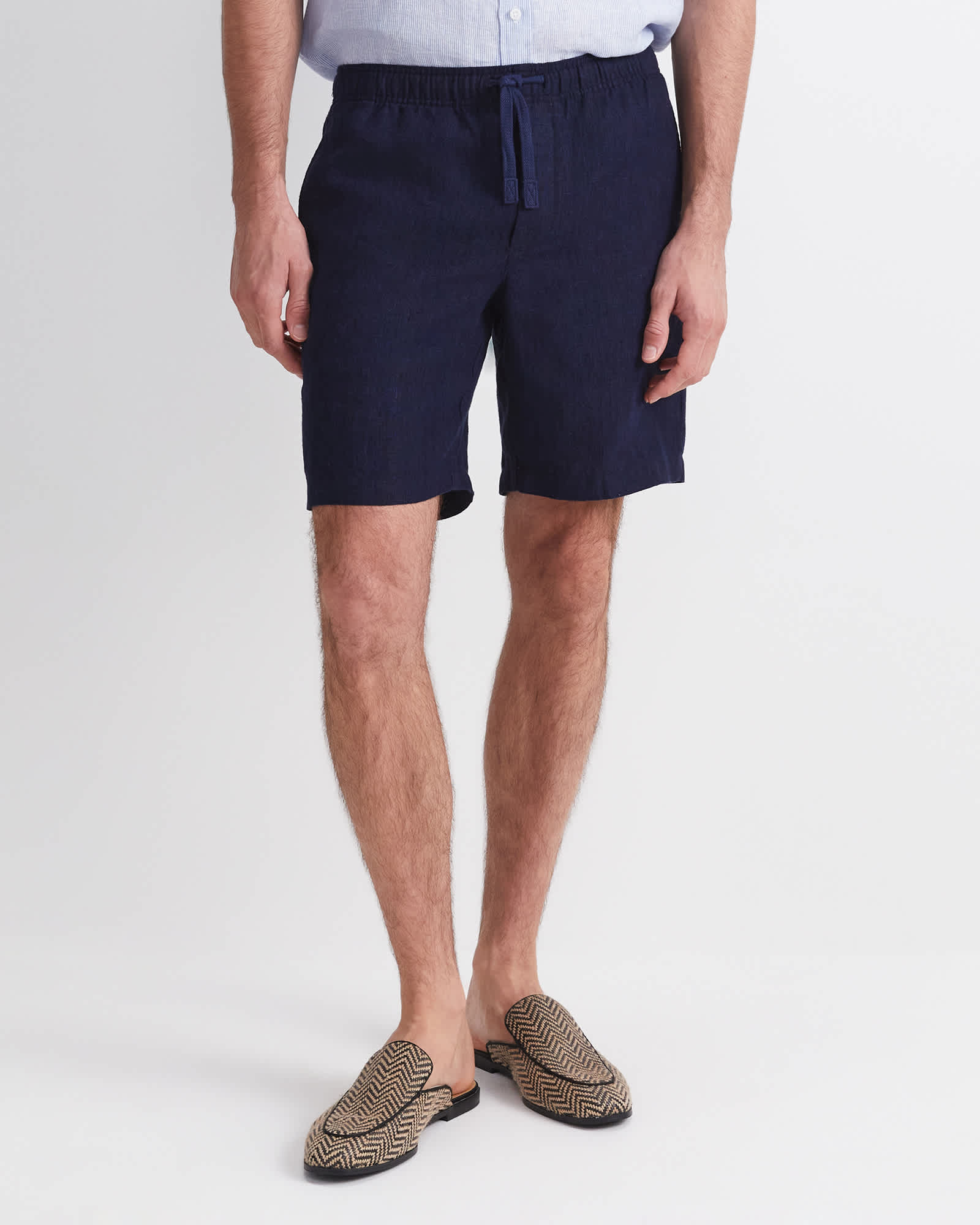 Caffery Yarn-Dyed Linen Short
