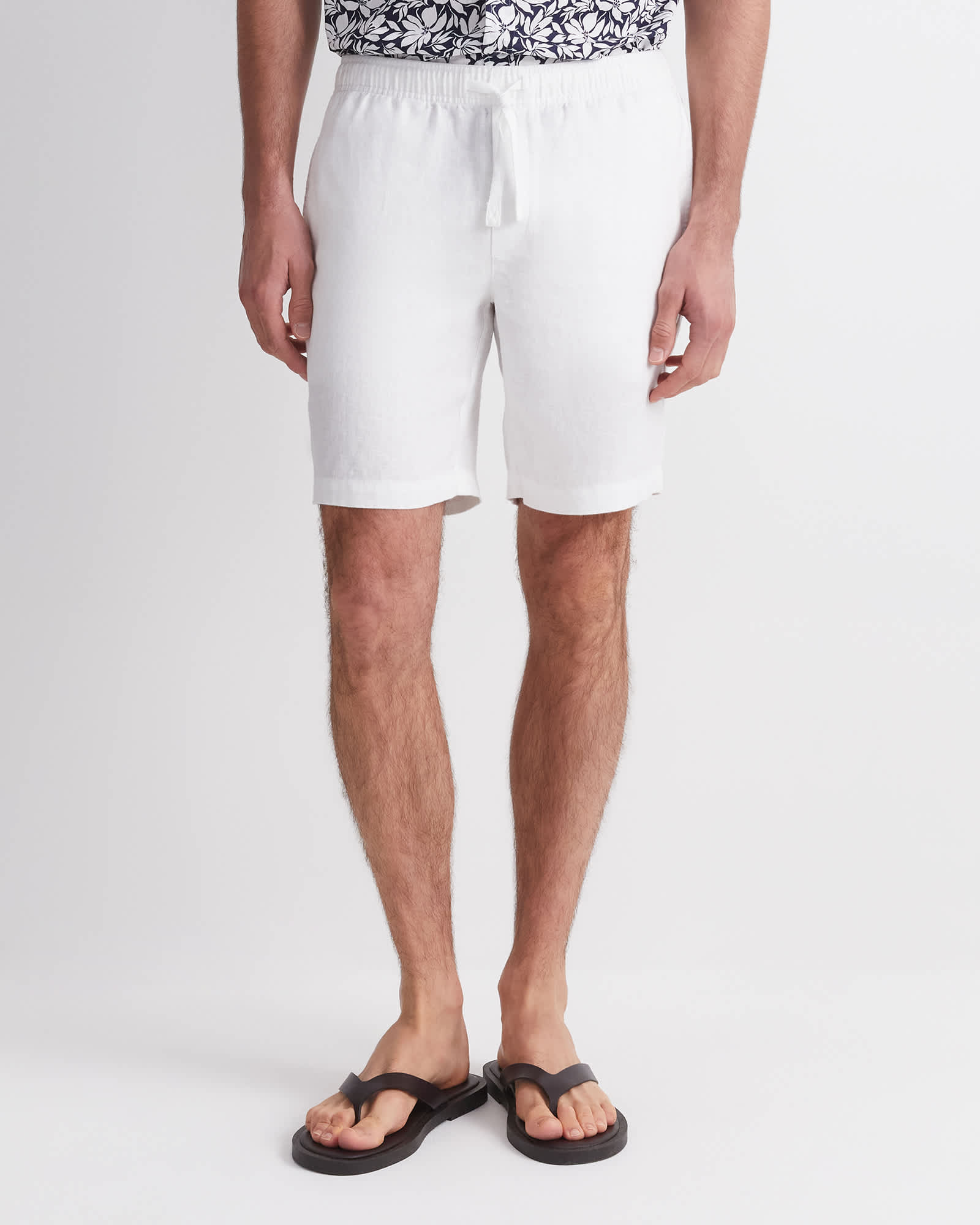 Caffery Yarn-Dyed Linen Short
