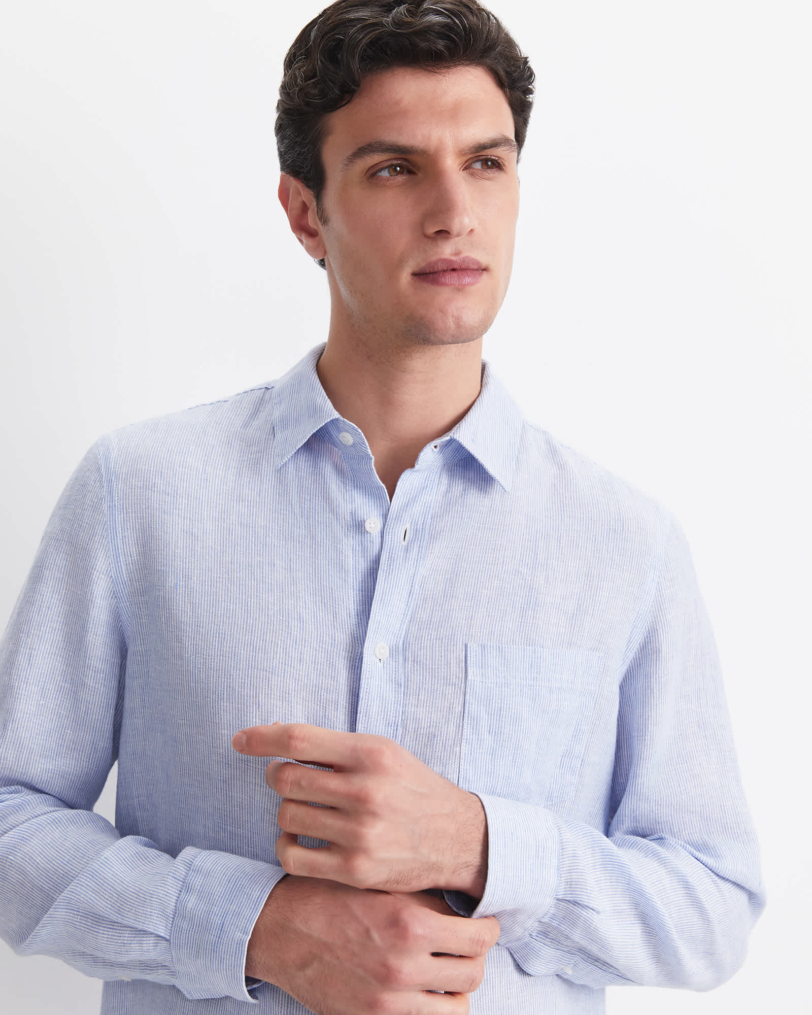 Vinnie Long Sleeve Linen Shirt