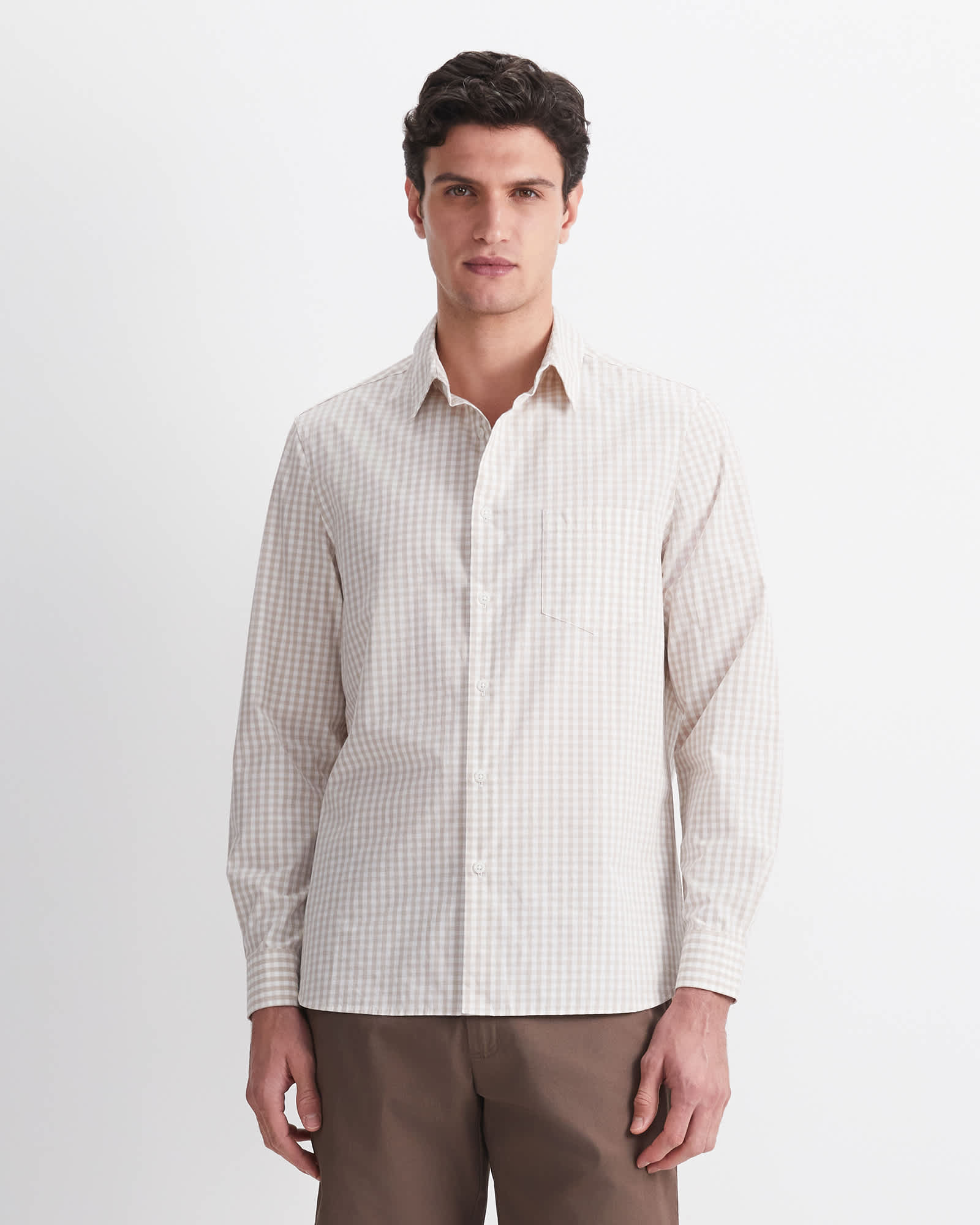 Thomas Long Sleeve Gingham Shirt