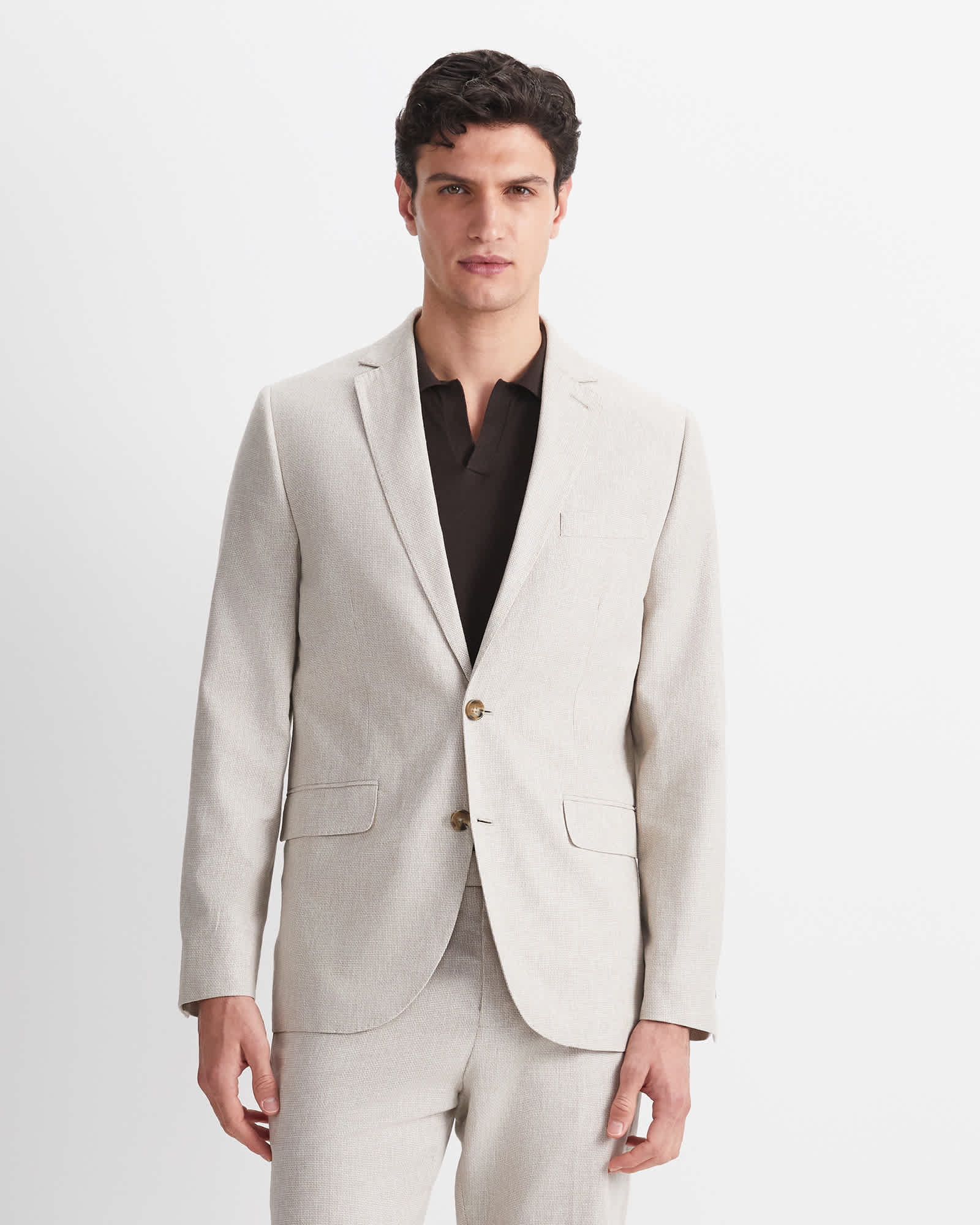 Jeffrey Linen Blend Suit Jacket