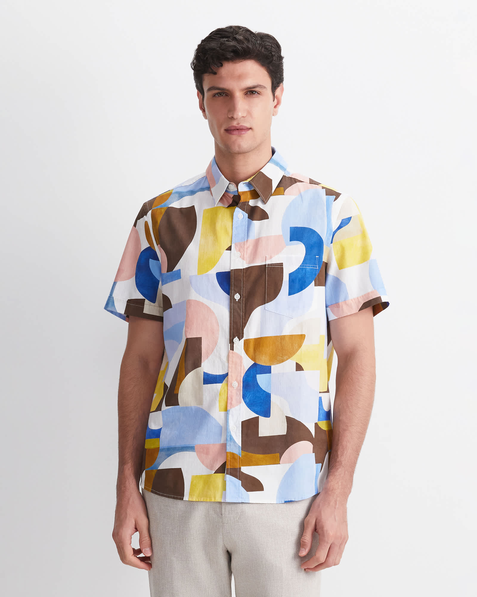 Blake Short Sleeve Print Shirt