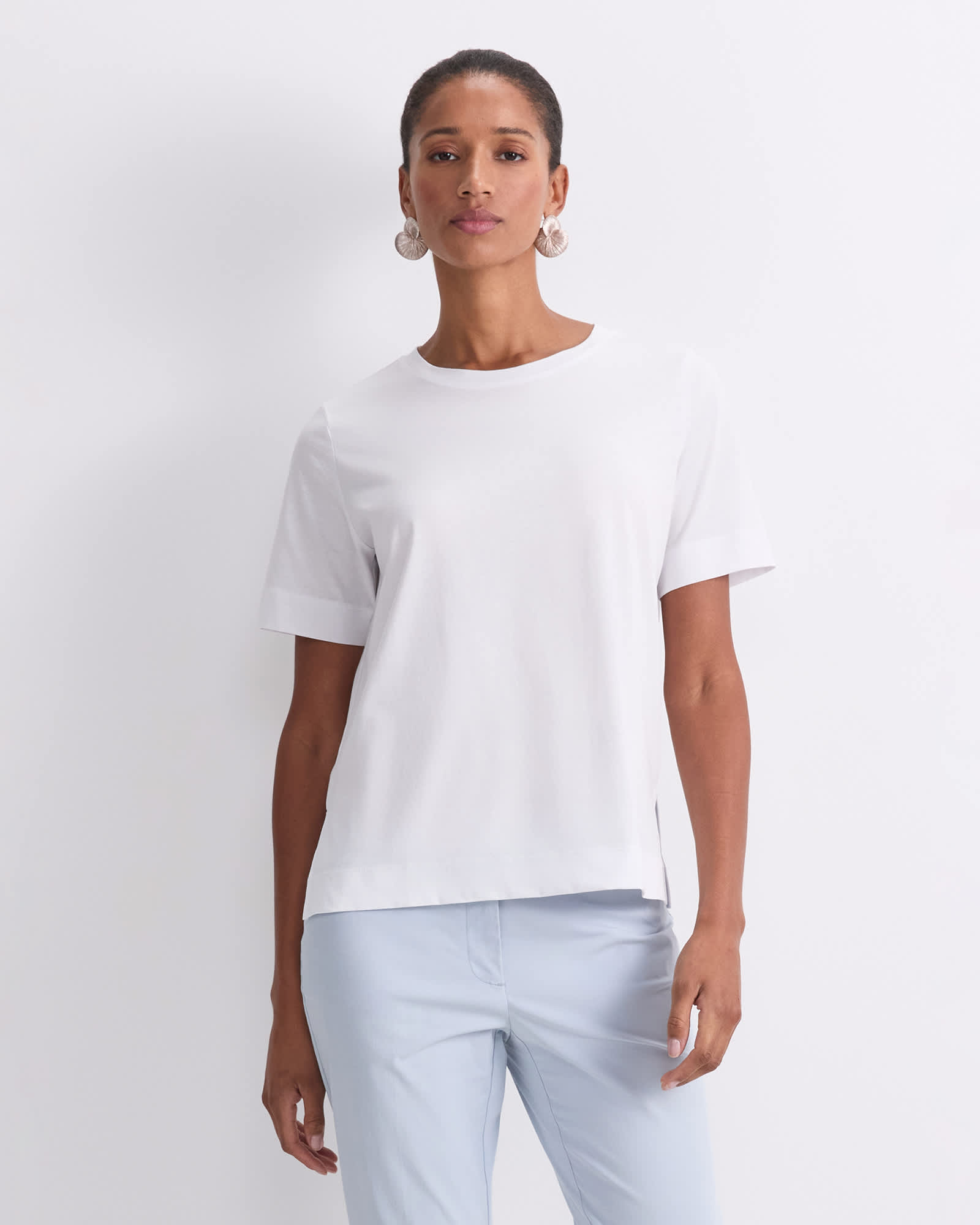 Mercerised Cotton Short Sleeve Tee