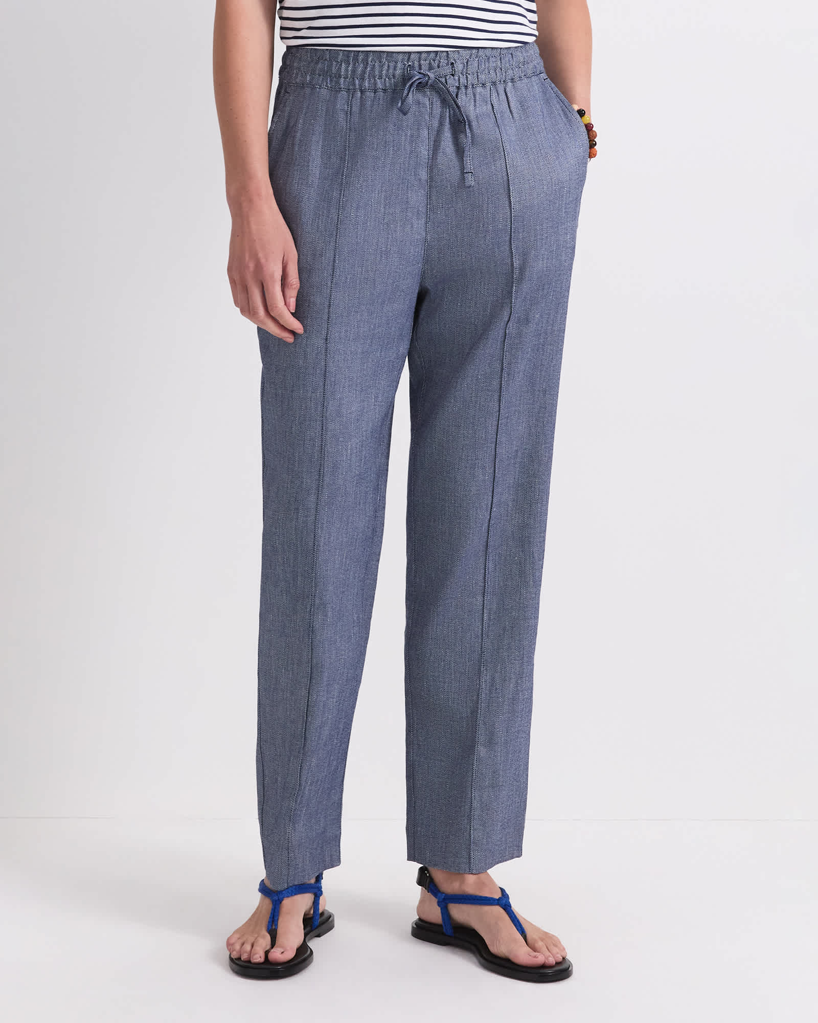 Rosa Tapered Linen Pant