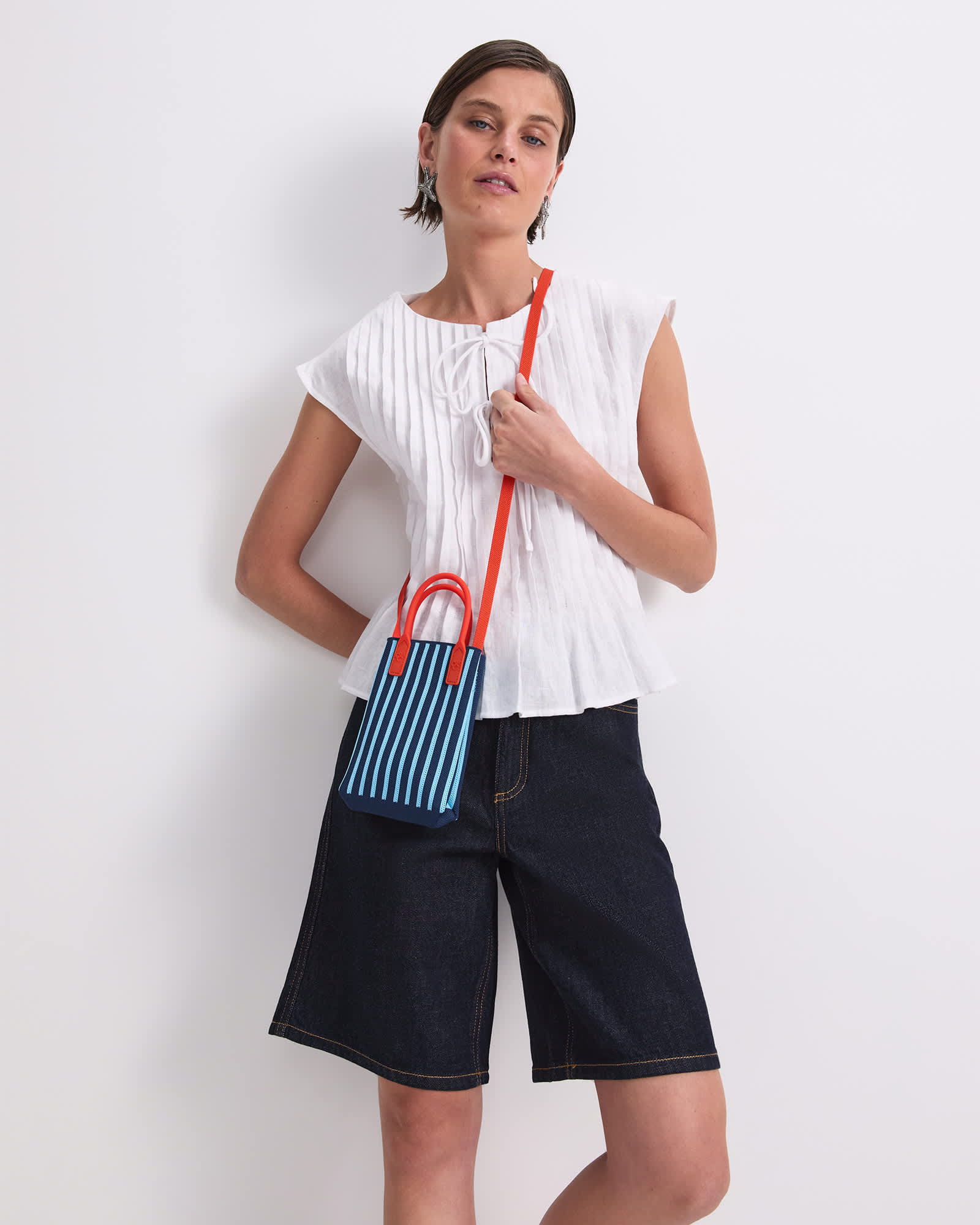 Ariana Pintuck Linen Blouse