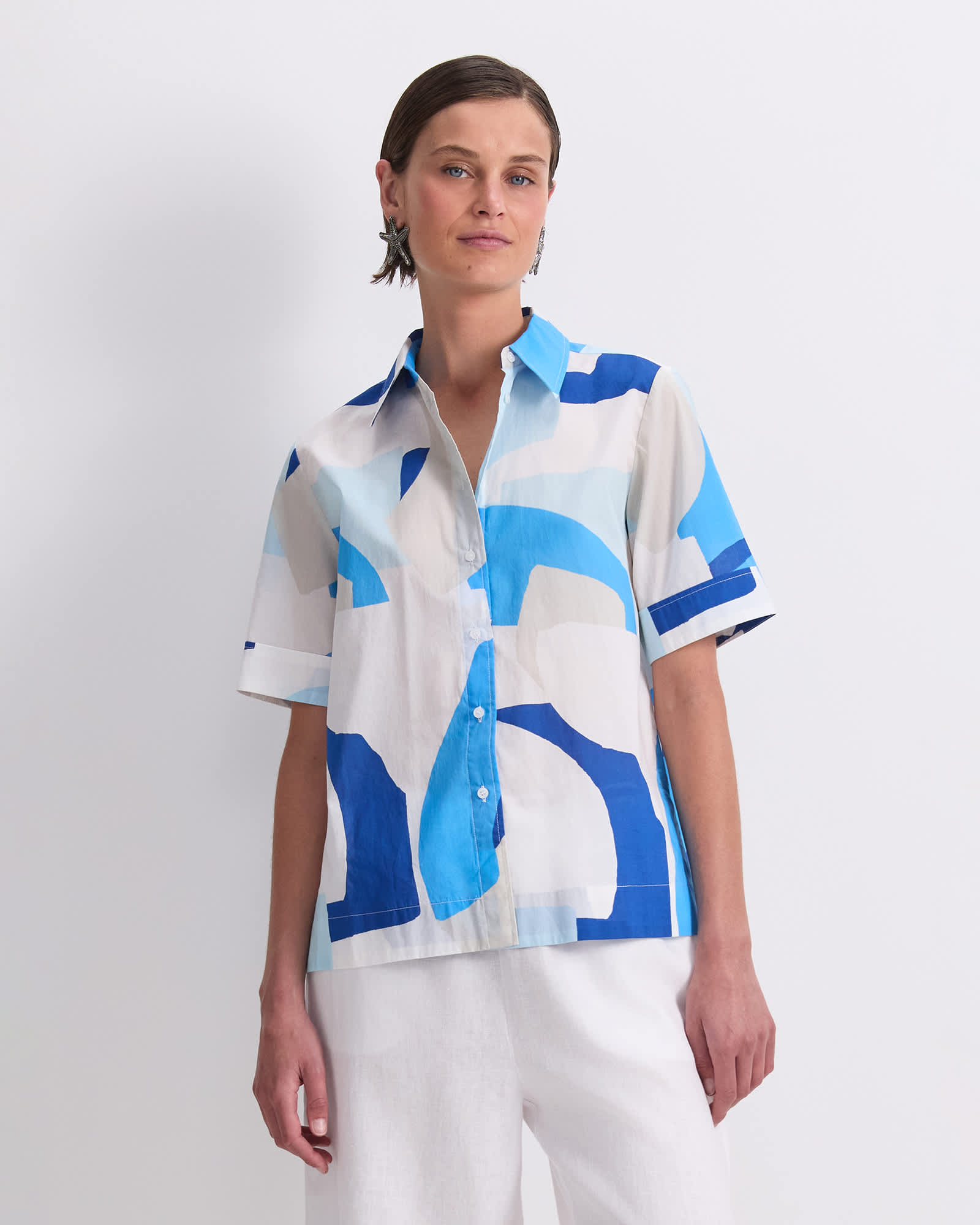 Nora Short Sleeve Lily Voile Shirt