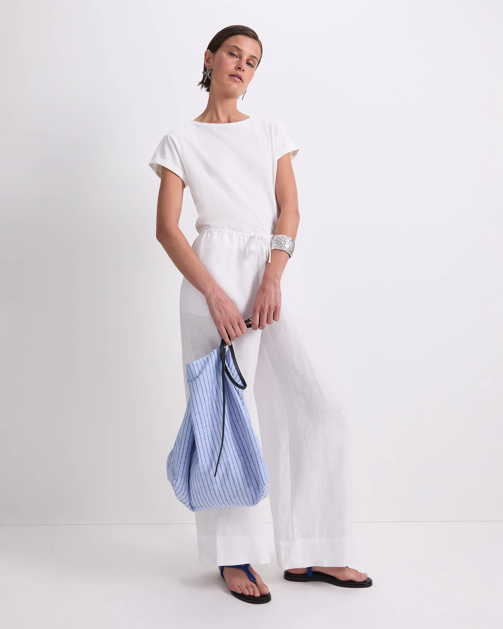 Ariana Wide Leg Linen Pant