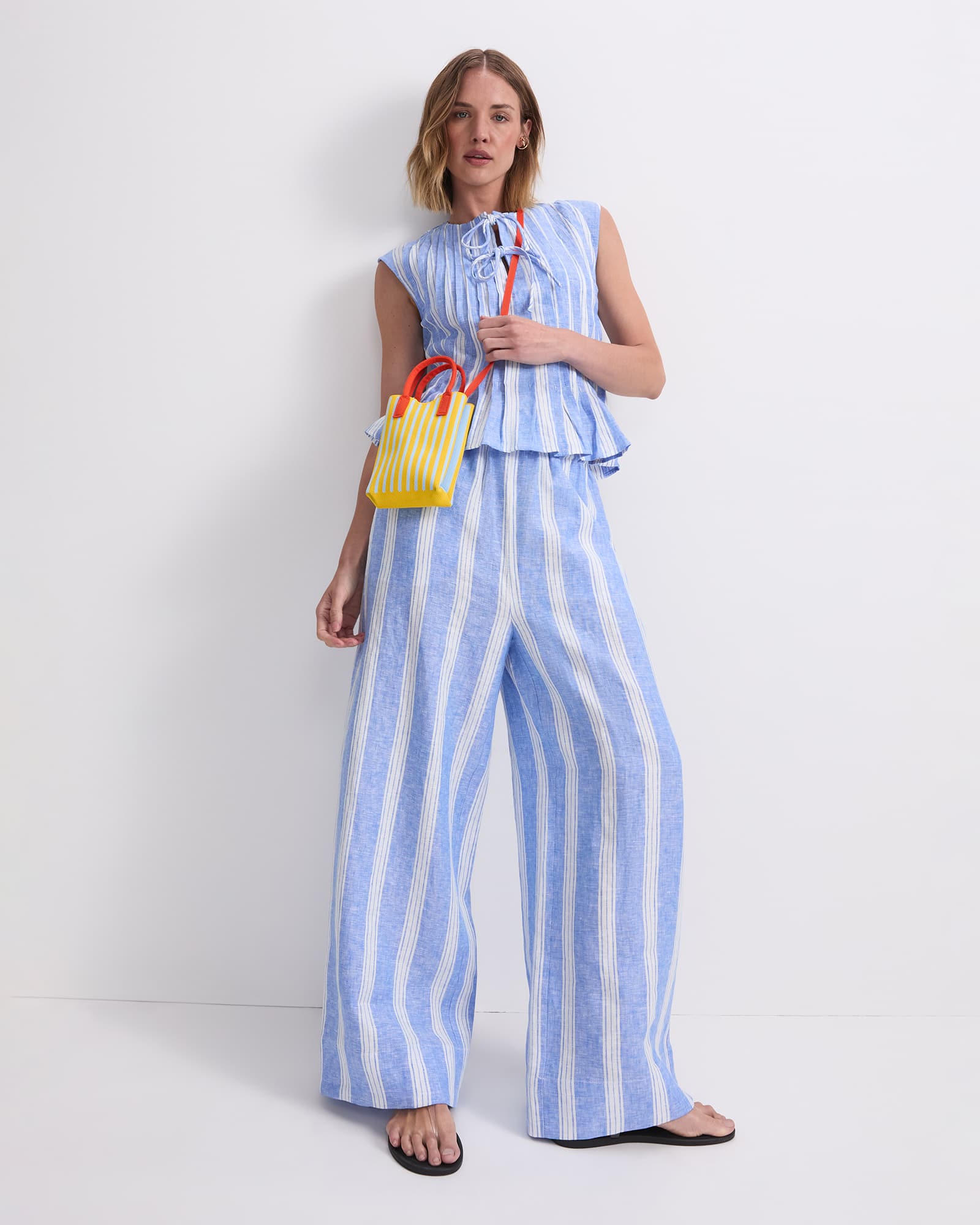 Ariana Stripe Linen Pant