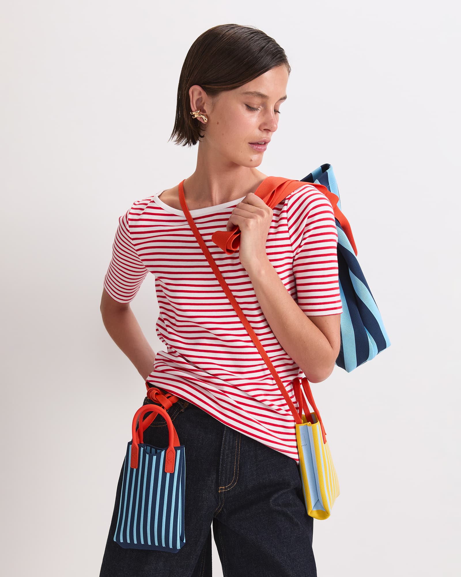 Heidi Boat Neck Half Sleeve Tee