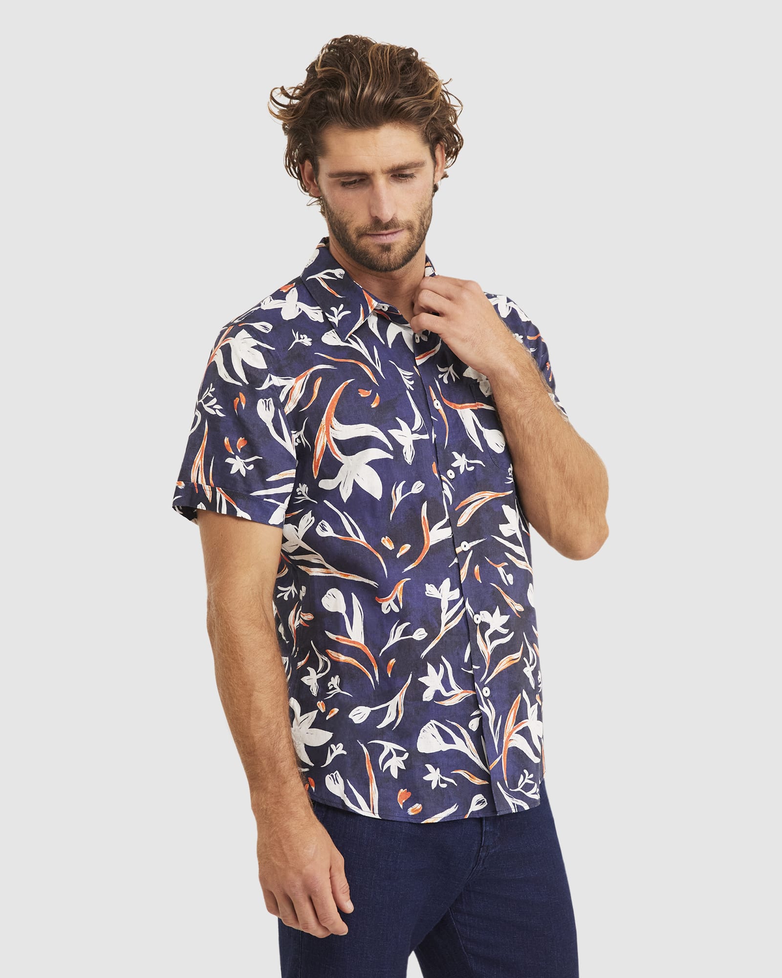 Crawford Short Sleeve Tapered Shirt